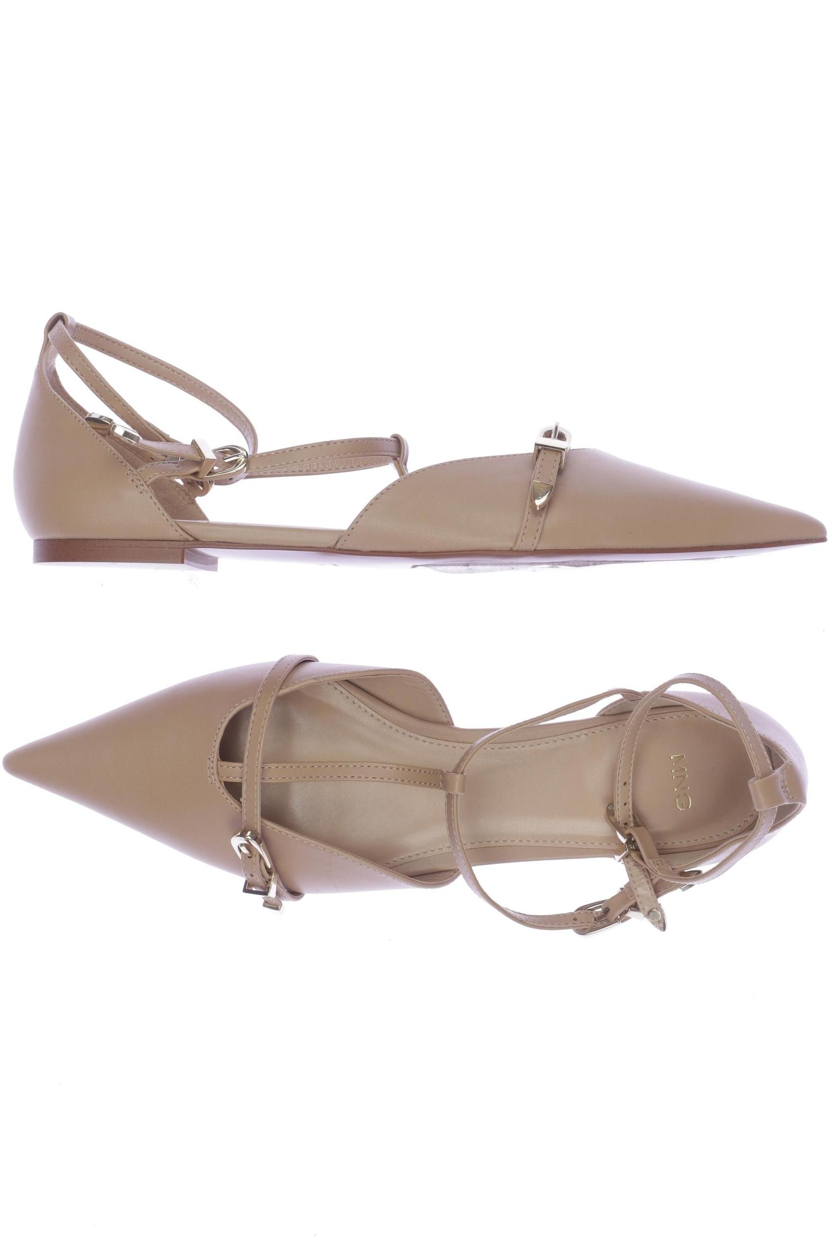 

Mango Damen Ballerinas, beige, Gr. 39