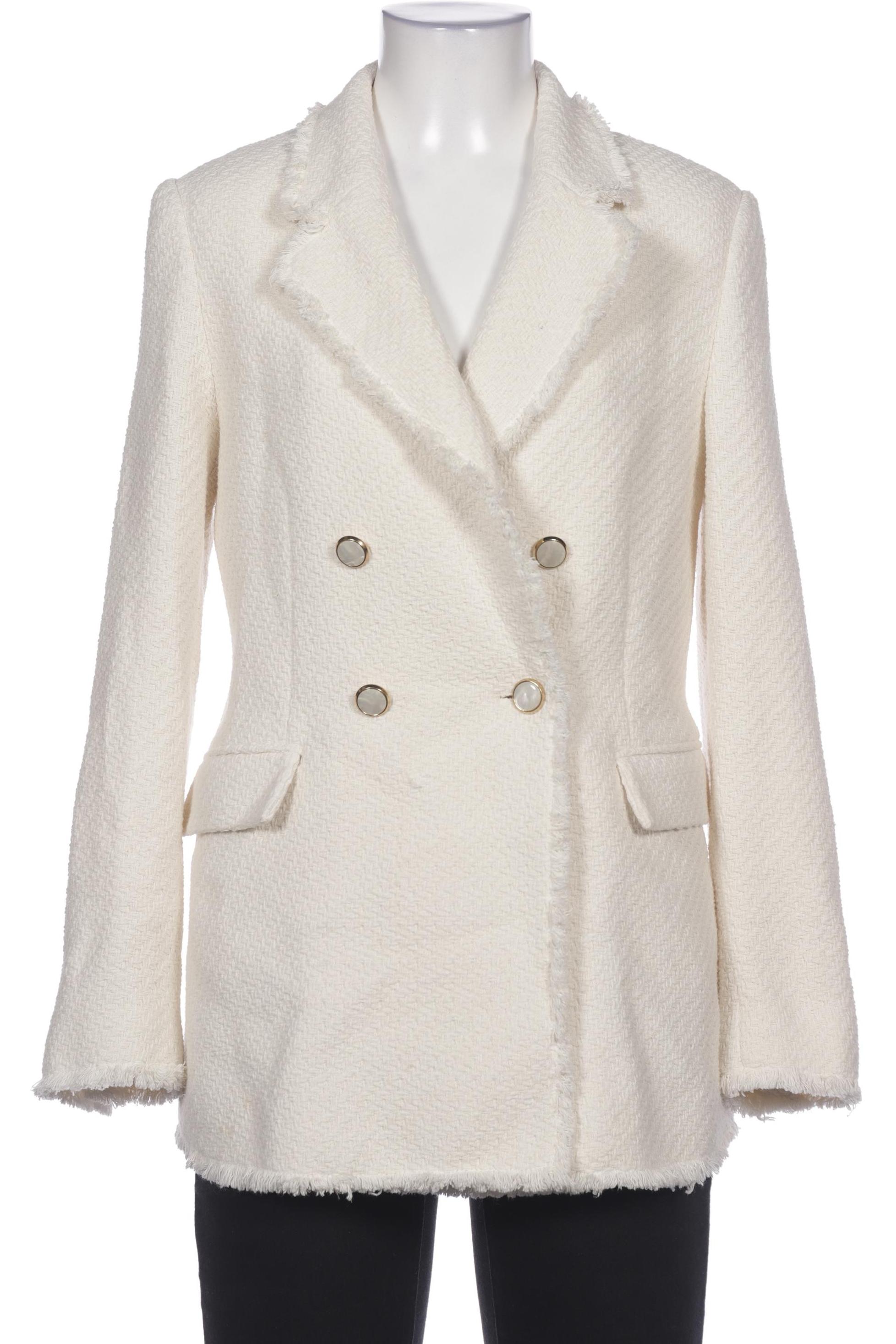 

MANGO Damen Blazer, cremeweiß