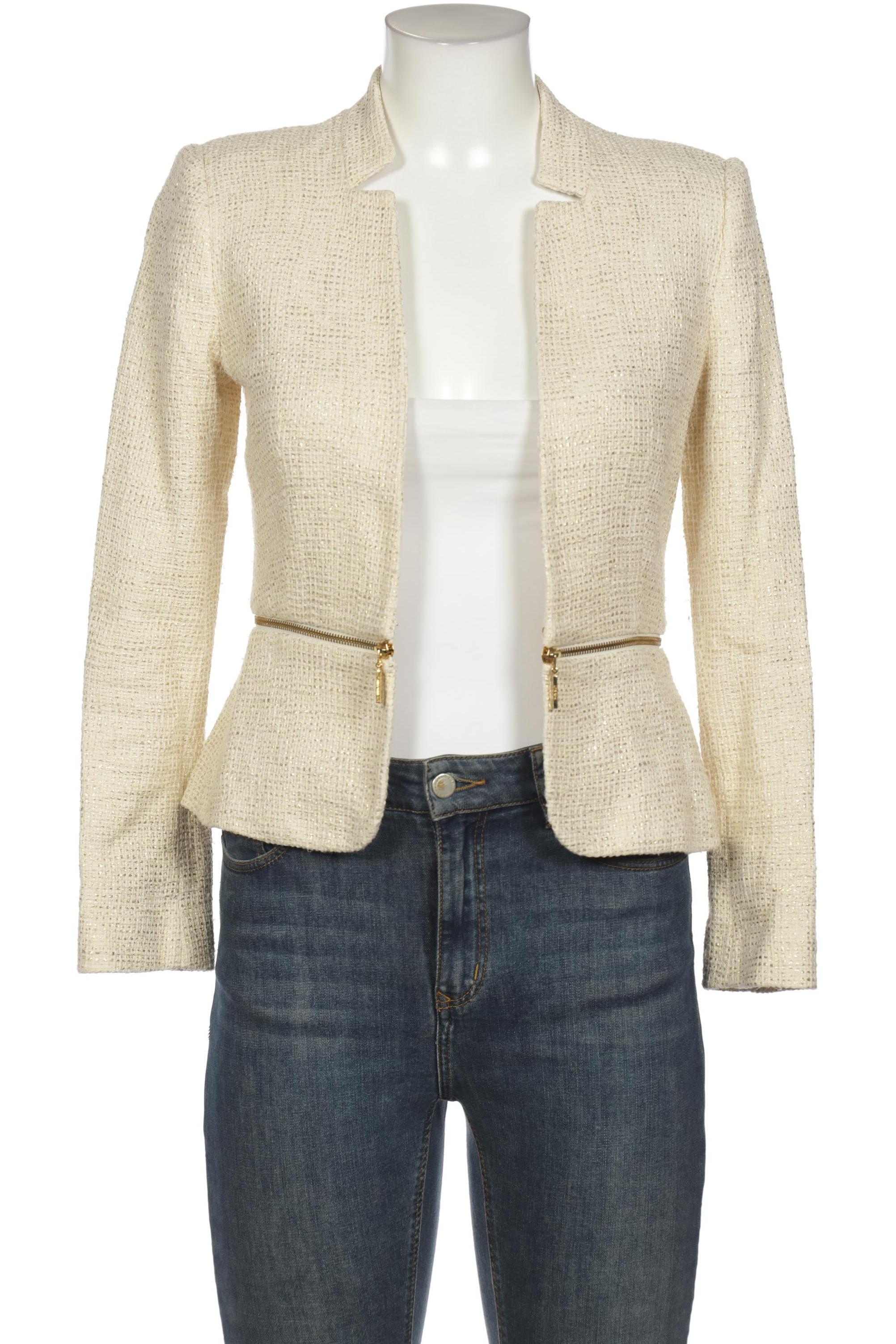 

MANGO Damen Blazer, cremeweiß