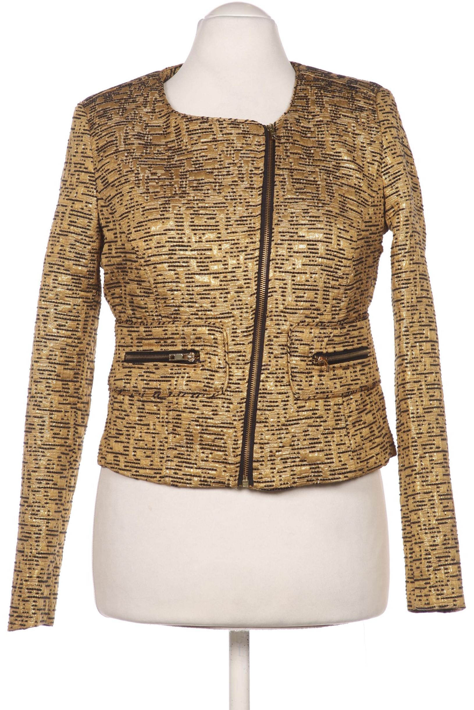 

Mango Damen Blazer, gold, Gr. 42