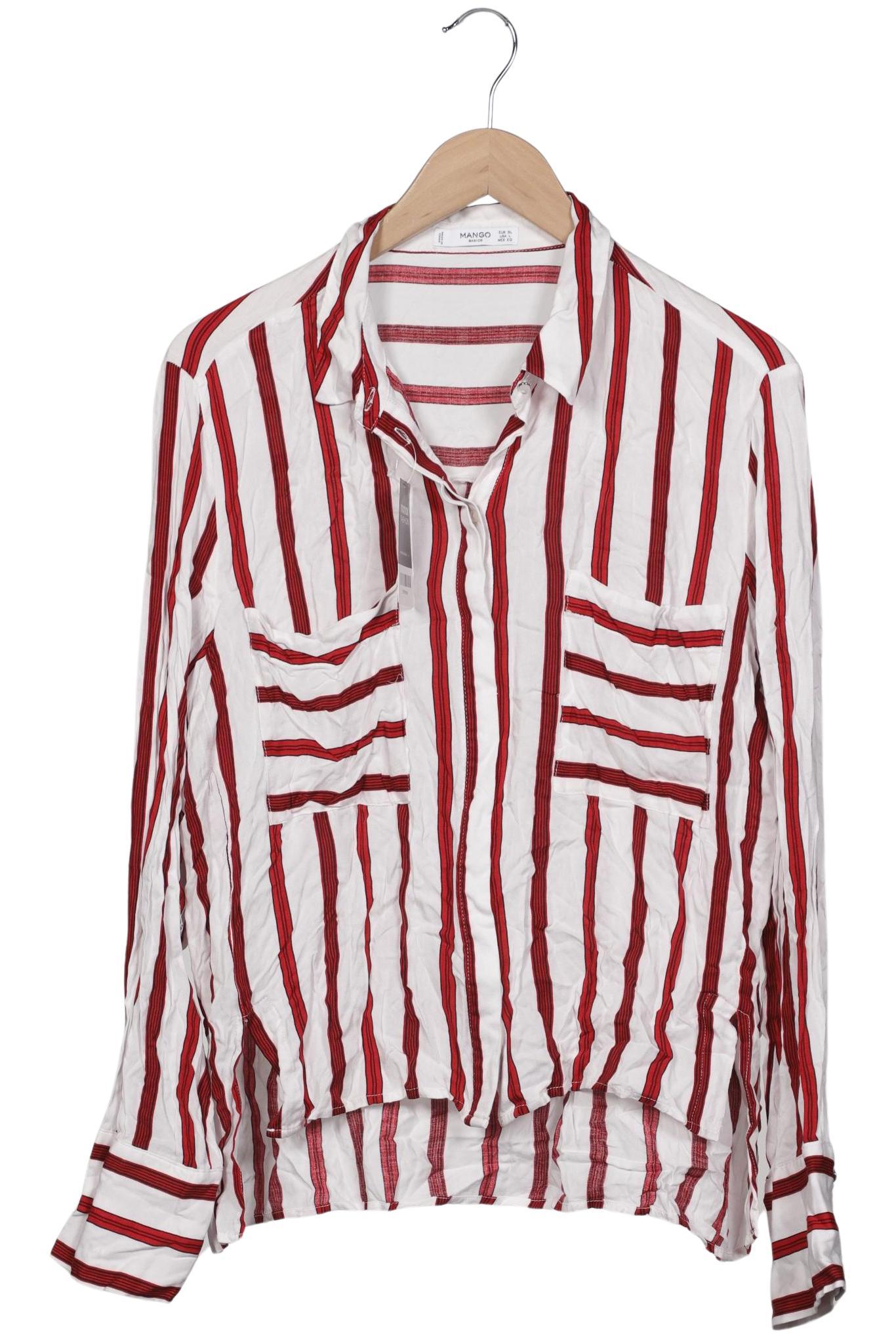 

Mango Damen Bluse, weiß, Gr. 44