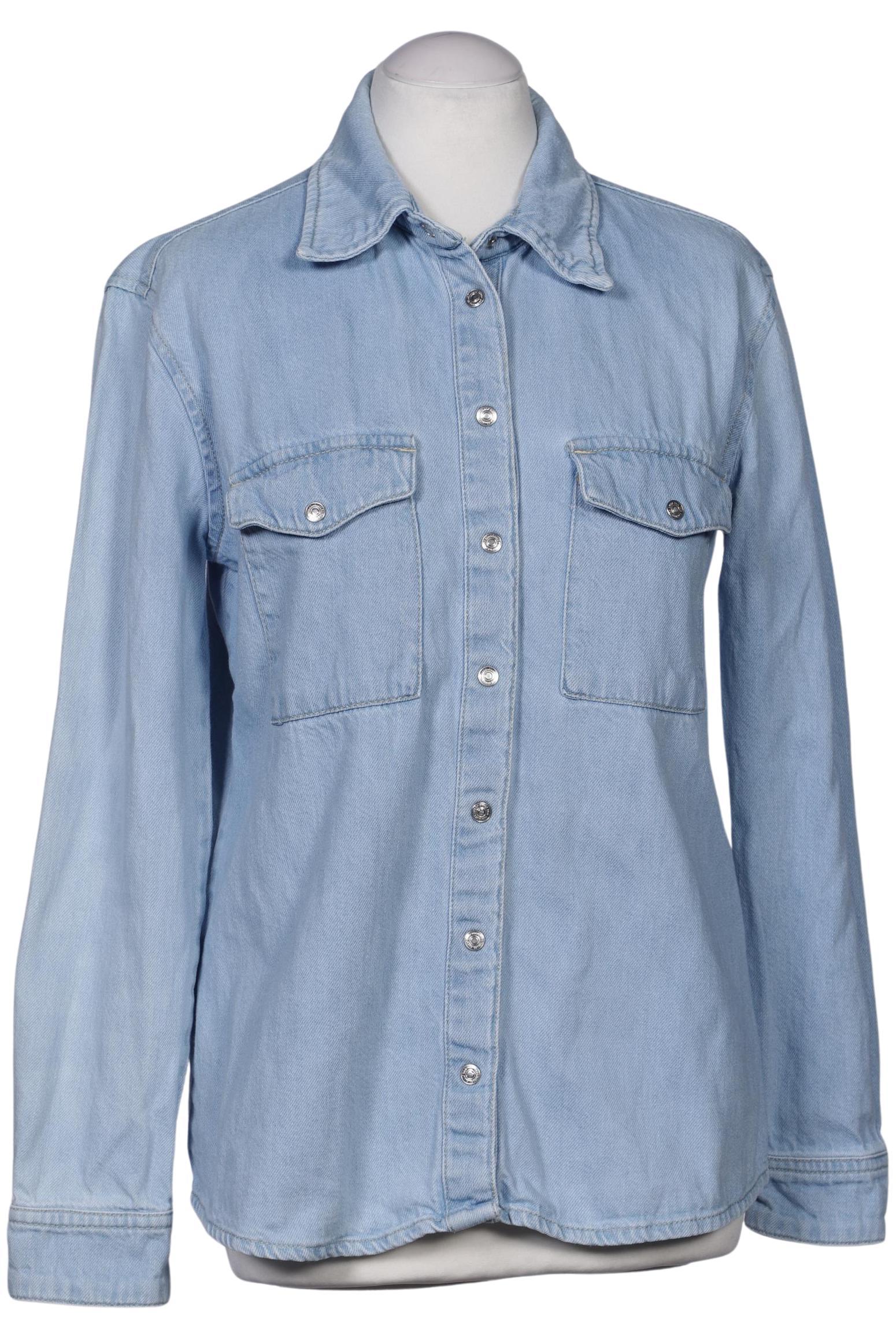 

Mango Damen Bluse, hellblau, Gr. 38