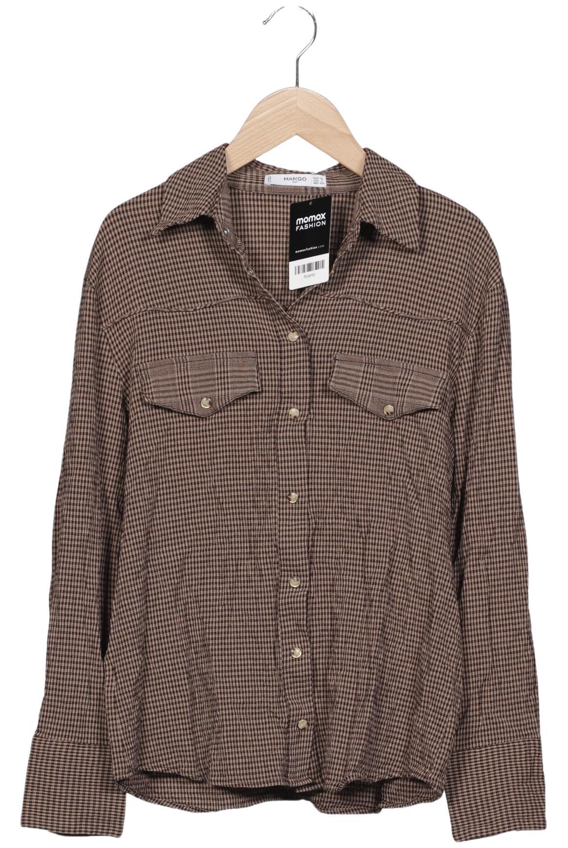 

Mango Damen Bluse, beige, Gr. 34
