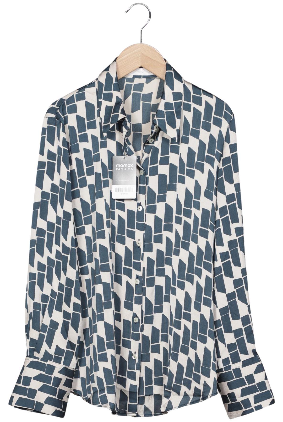 

Mango Damen Bluse, blau, Gr. 38