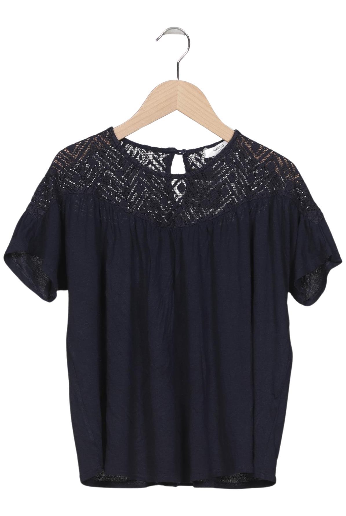 

Mango Damen Bluse, marineblau, Gr. 38