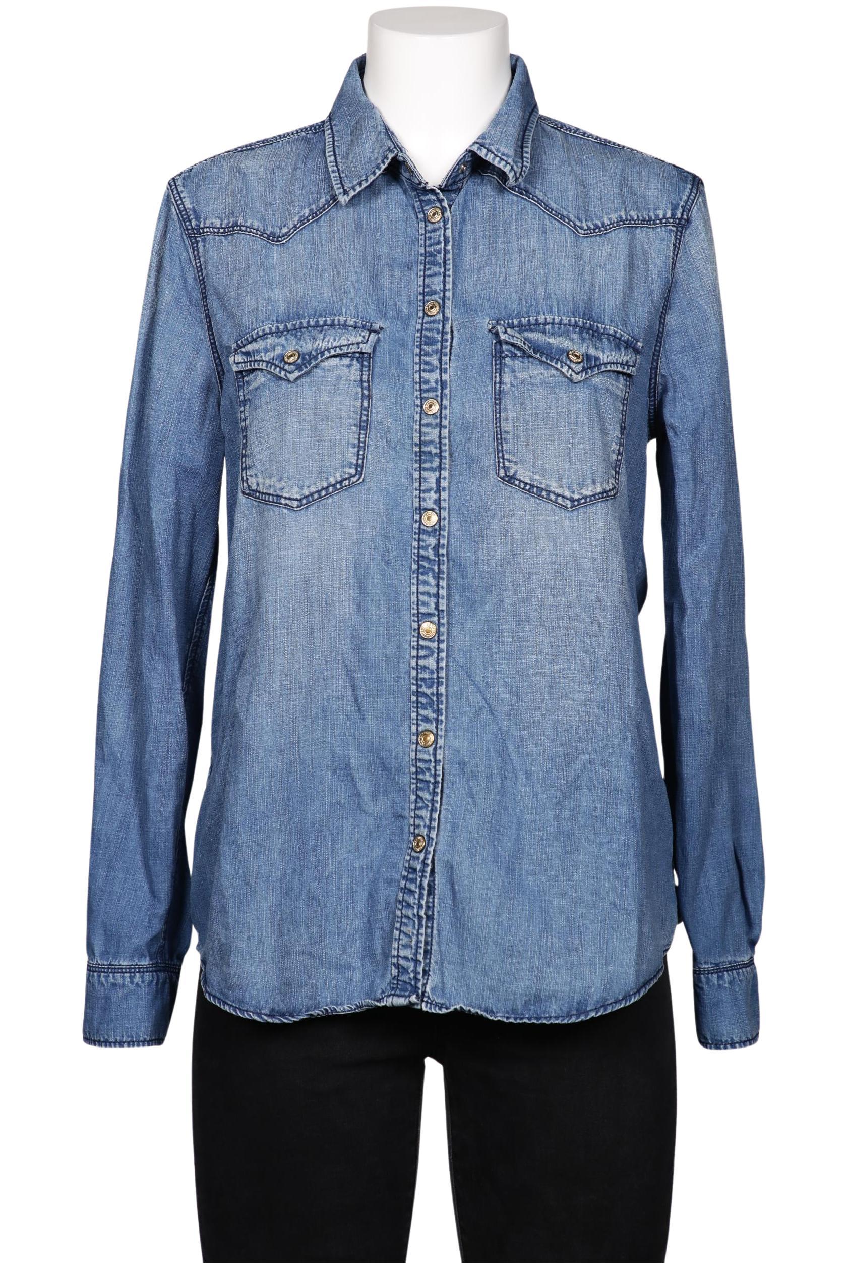

Mango Damen Bluse, blau, Gr. 42