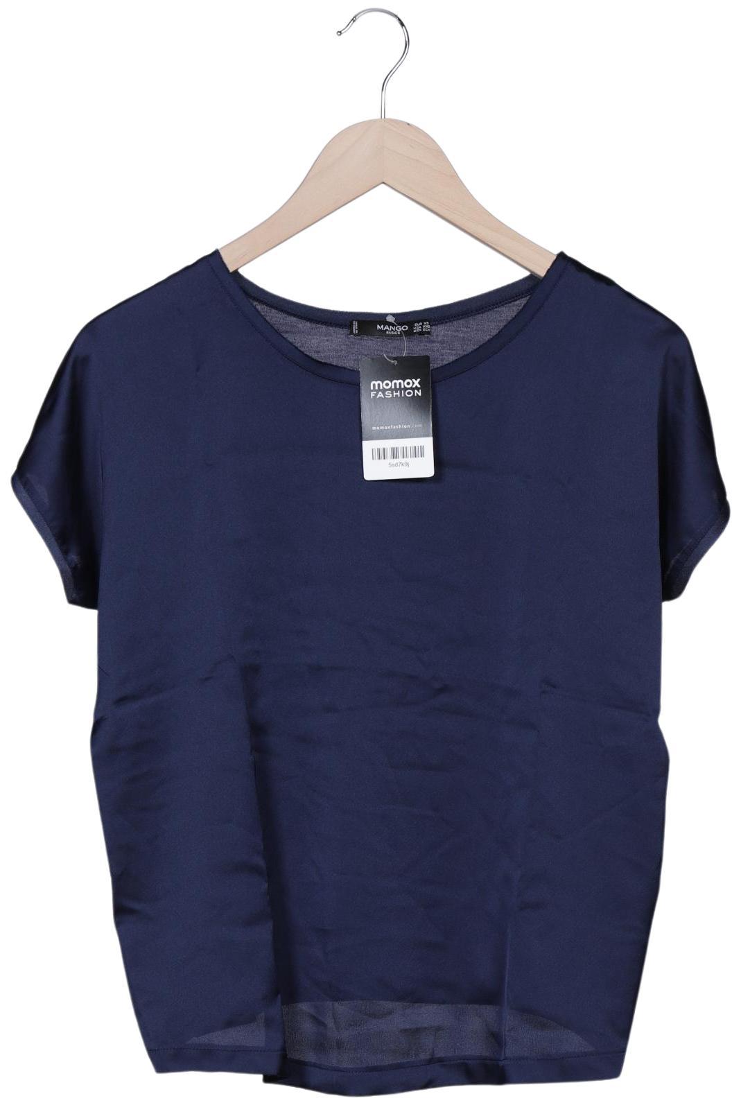

Mango Damen Bluse, marineblau, Gr. 34