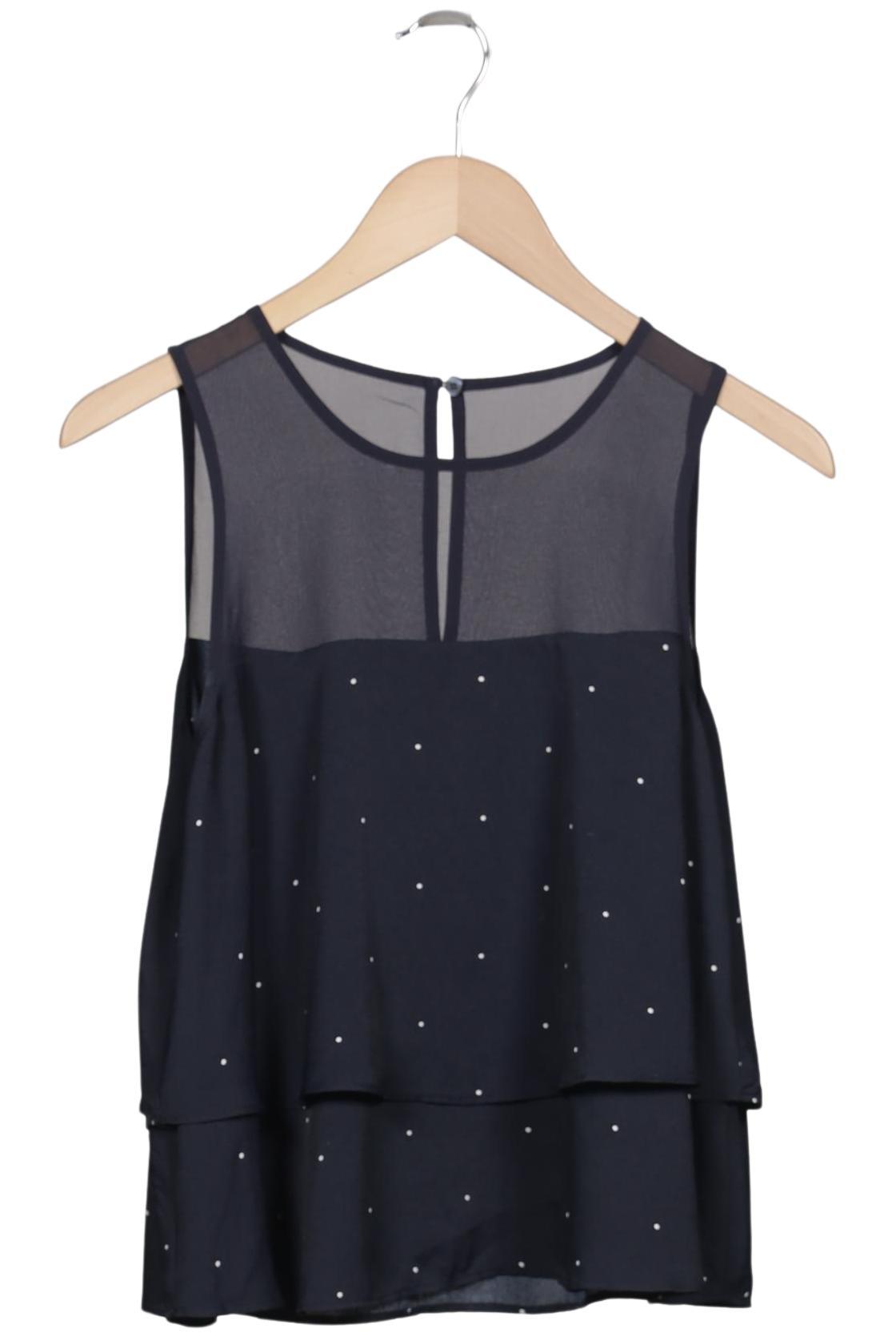 

Mango Damen Bluse, marineblau, Gr. 38