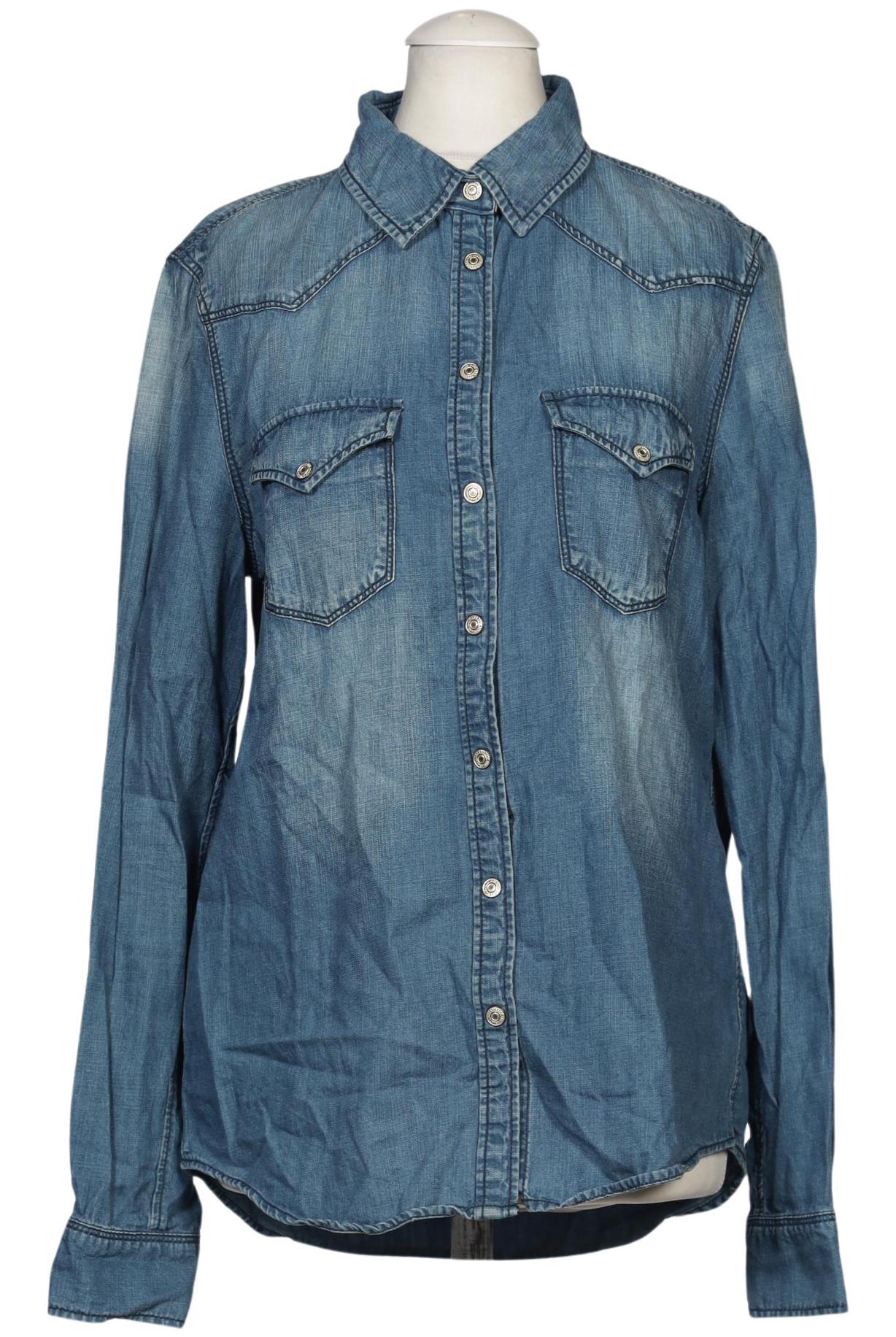 

Mango Damen Bluse, blau, Gr. 36