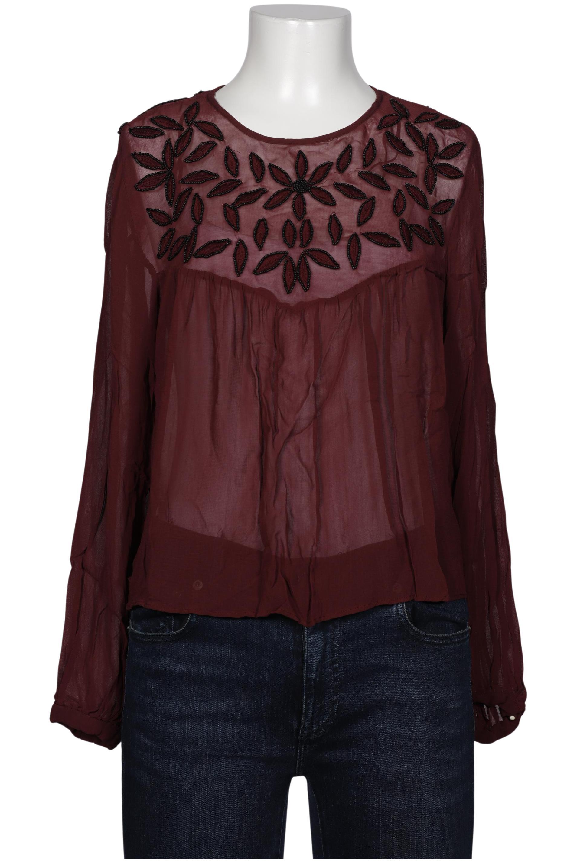

Mango Damen Bluse, bordeaux, Gr. 38