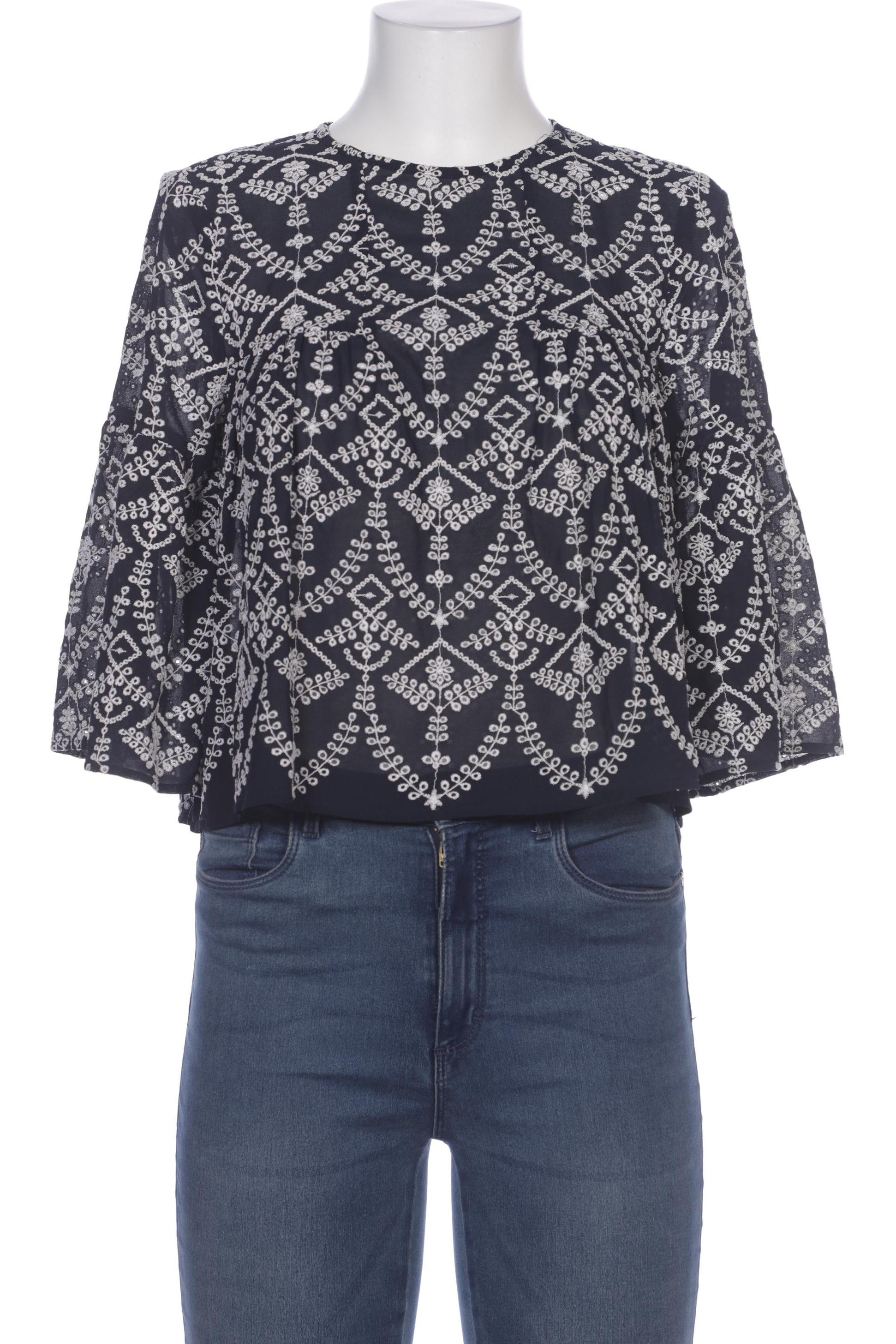 

Mango Damen Bluse, marineblau, Gr. 38