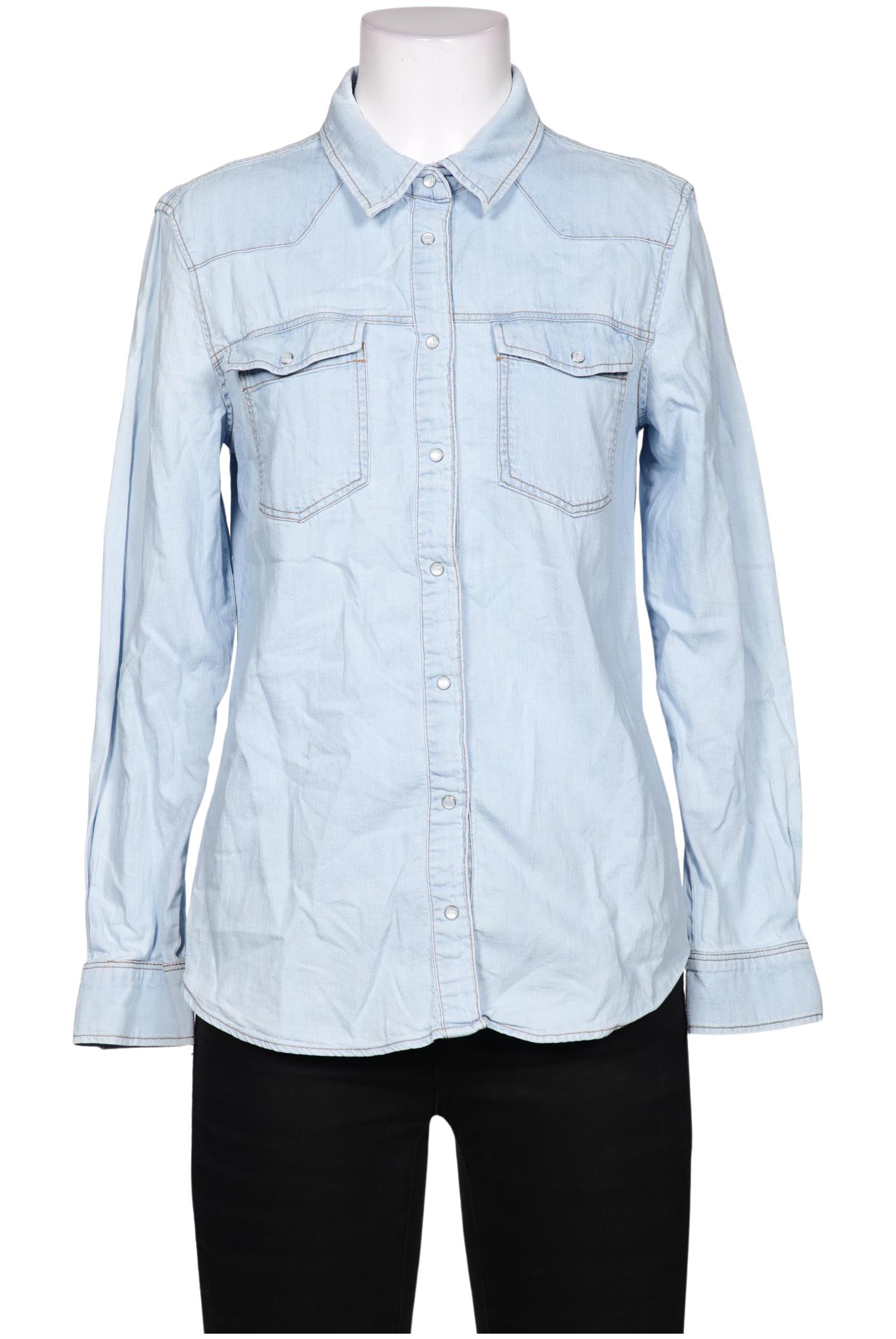 

Mango Damen Bluse, hellblau, Gr. 36