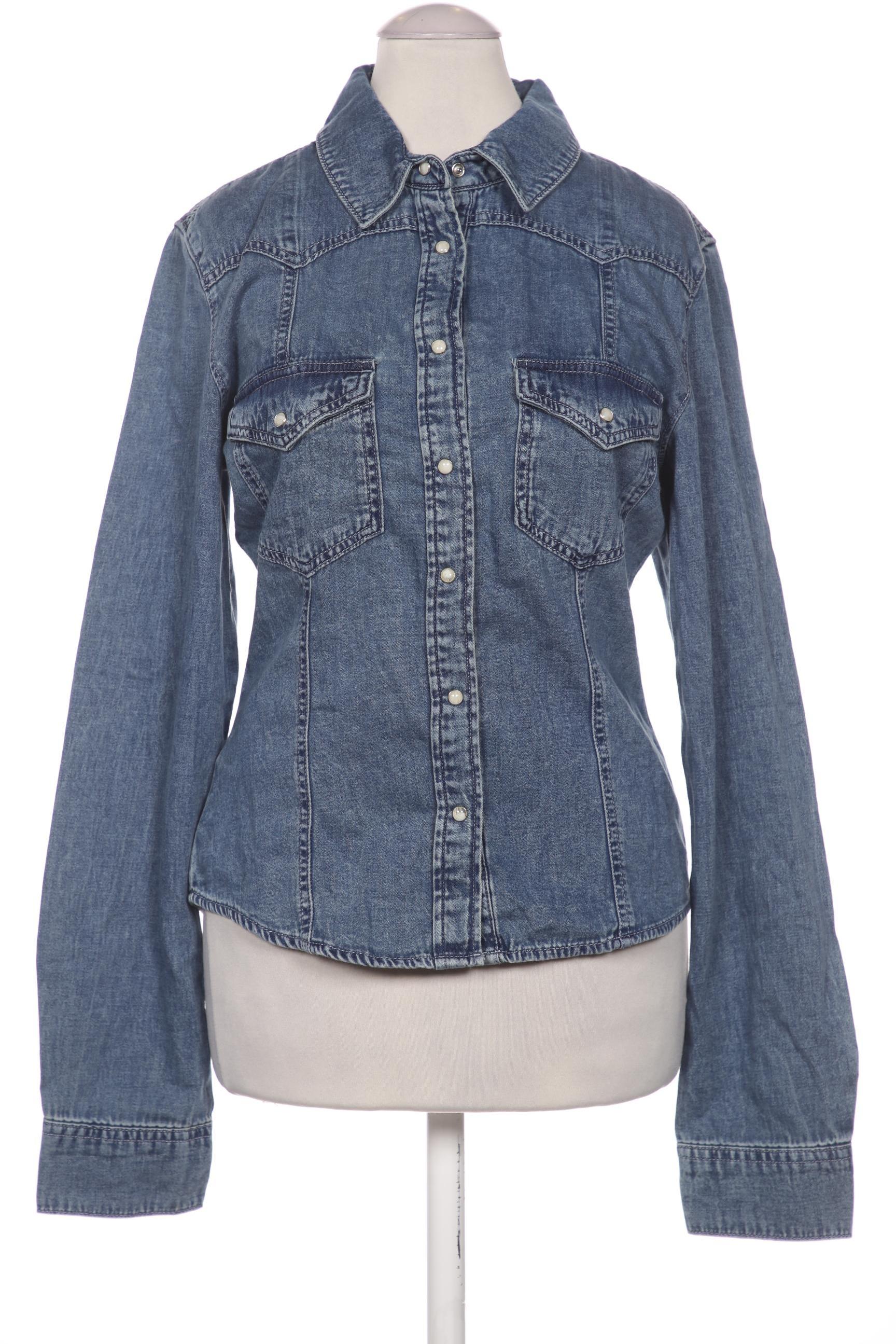 

Mango Damen Bluse, blau, Gr. 36