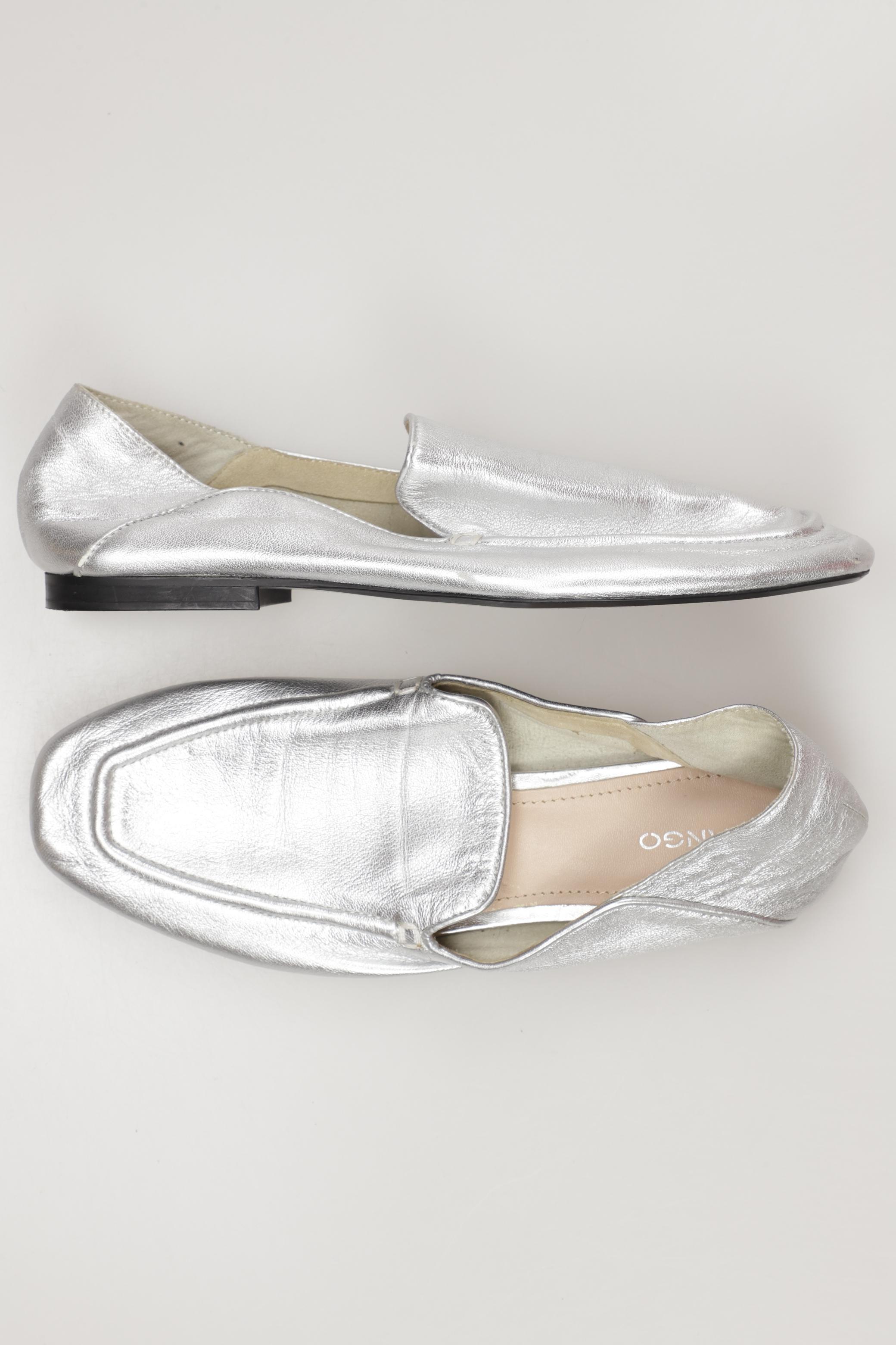 

Mango Damen Halbschuh, silber, Gr. 39