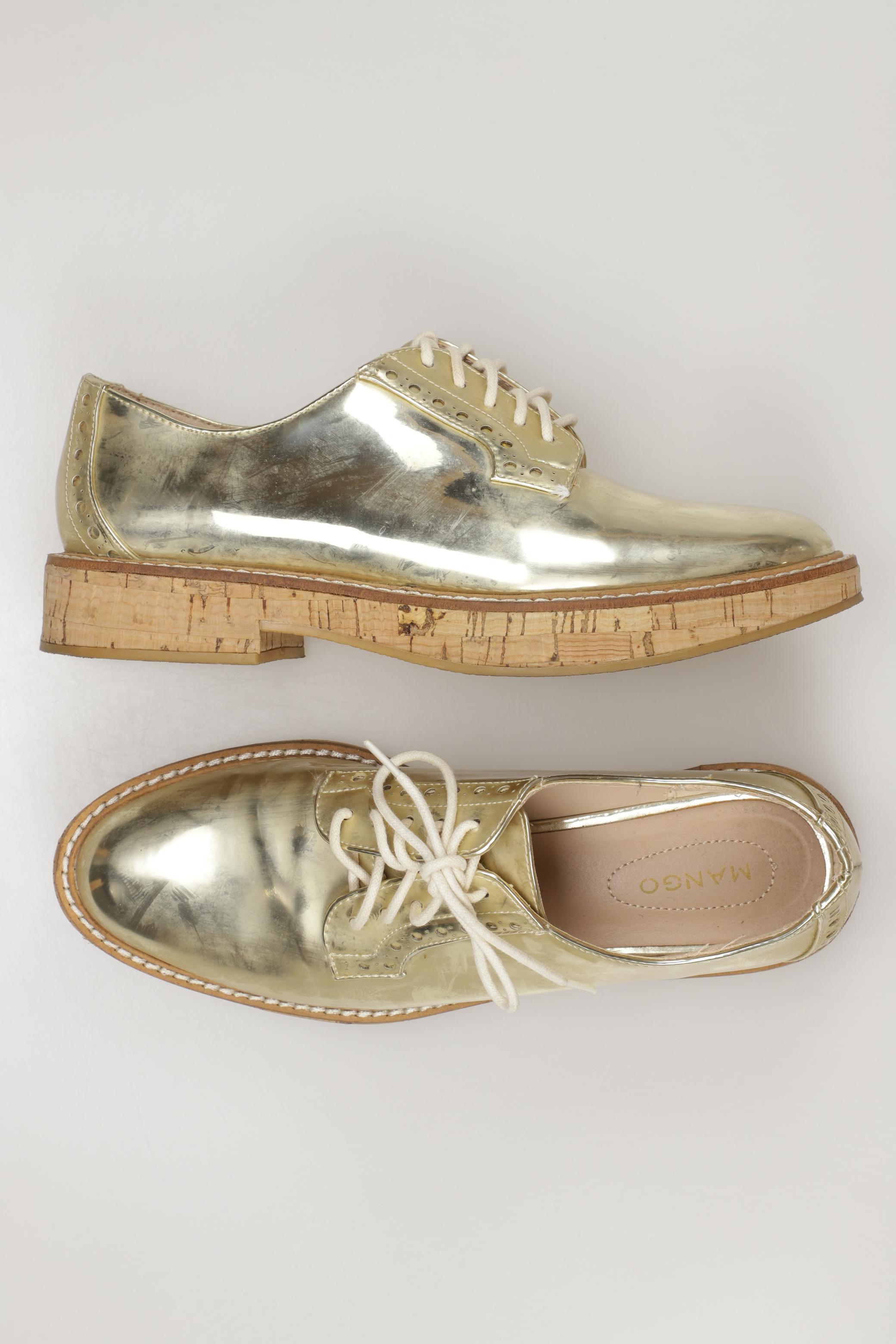 

Mango Damen Halbschuh, gold, Gr. 36
