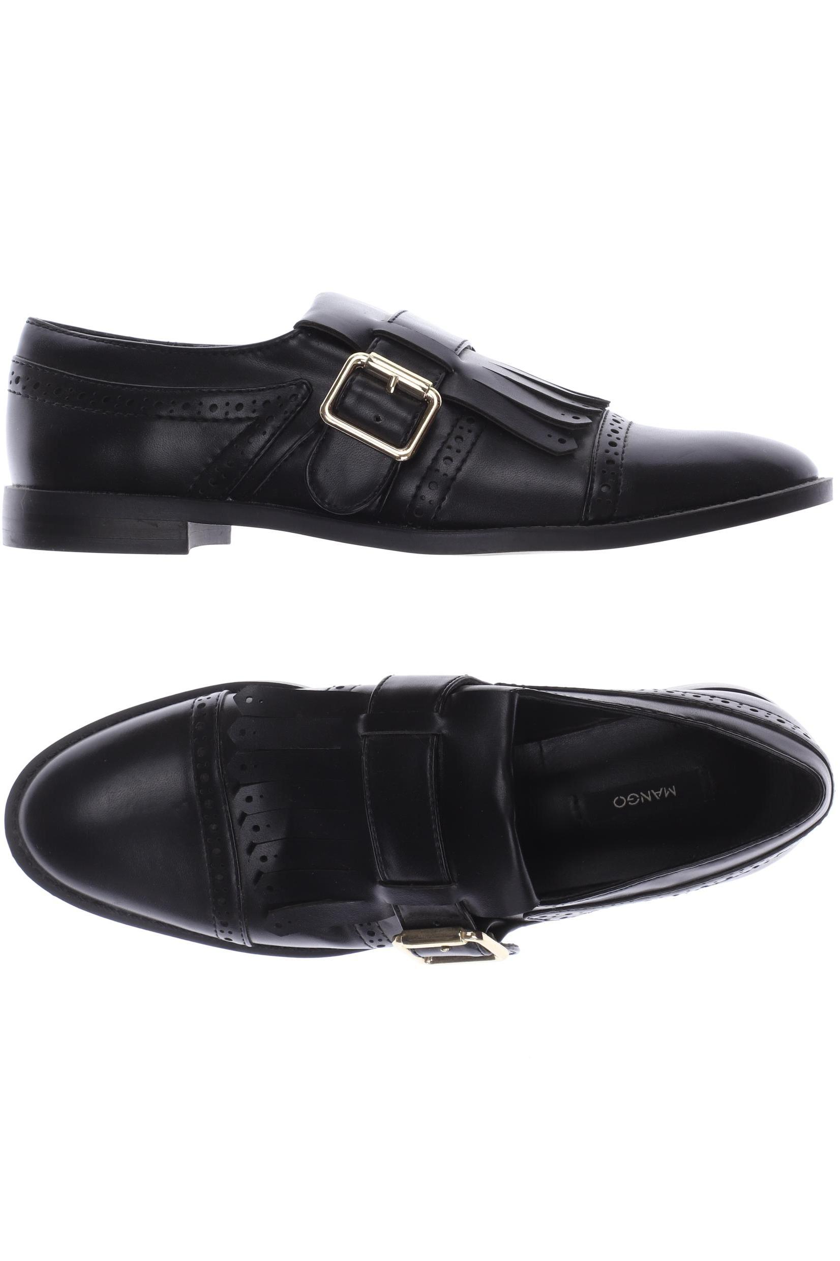 

MANGO Damen Halbschuh, schwarz