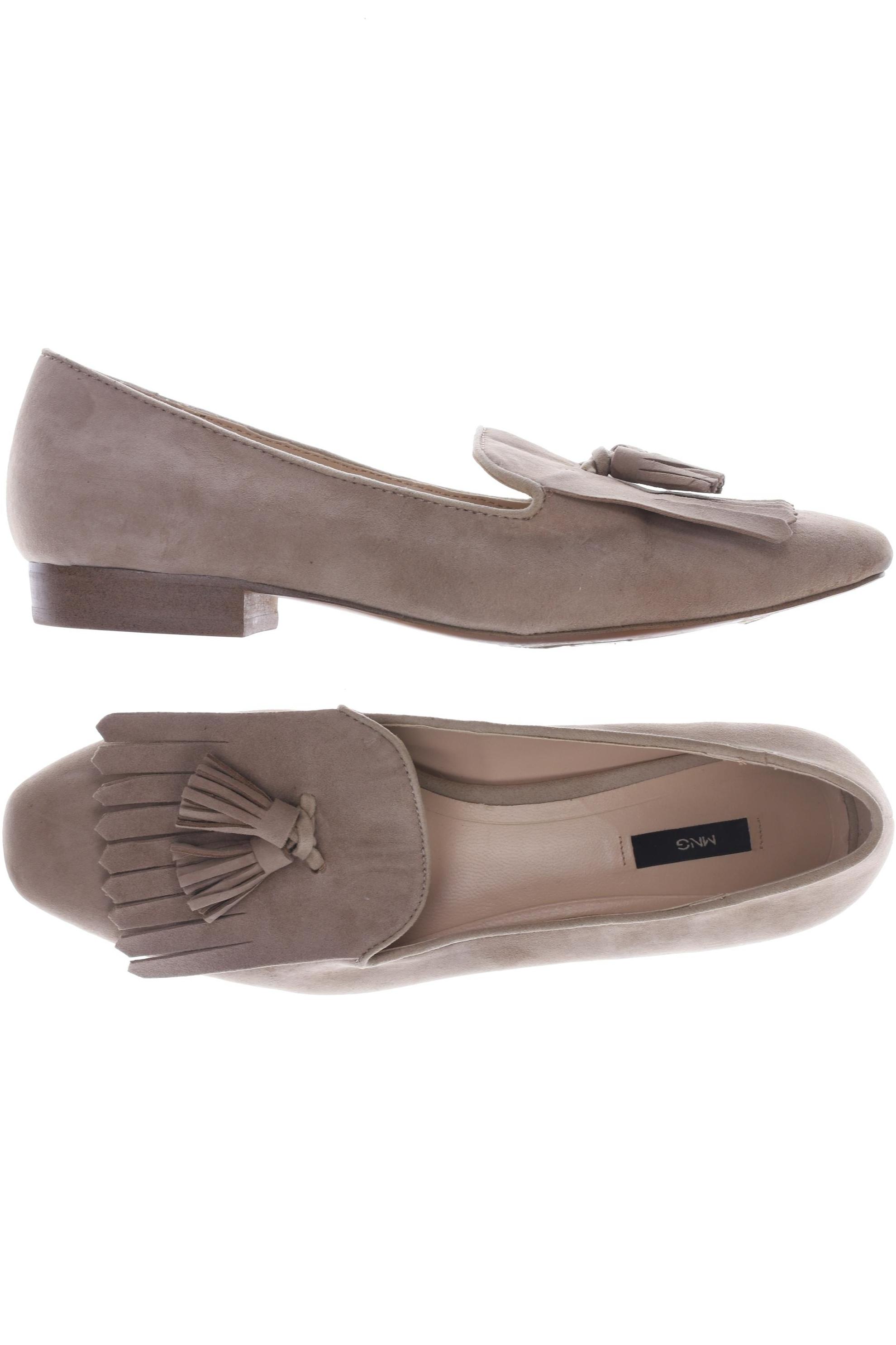

Mango Damen Halbschuh, beige, Gr. 37