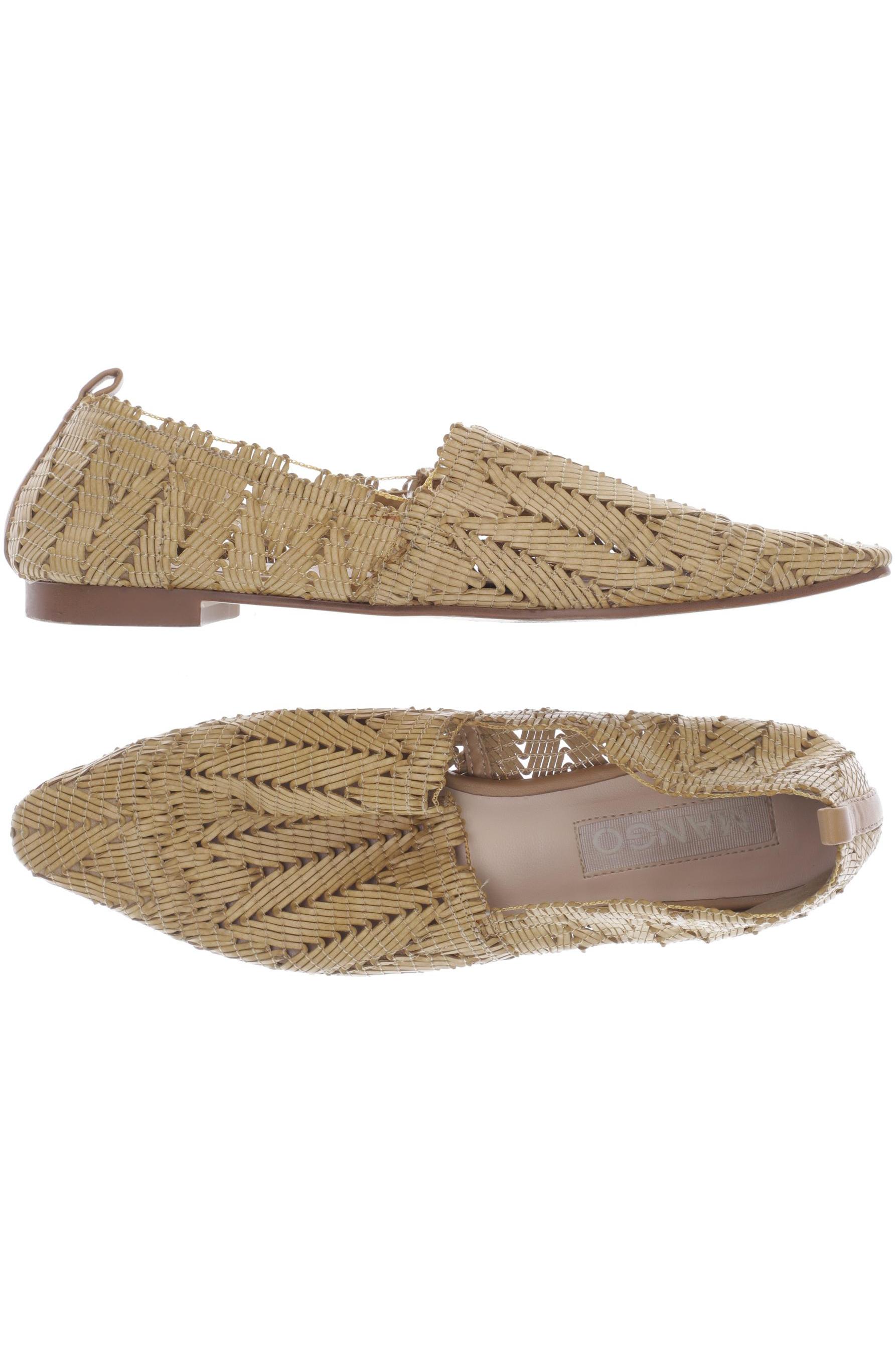 

Mango Damen Halbschuh, beige, Gr. 38