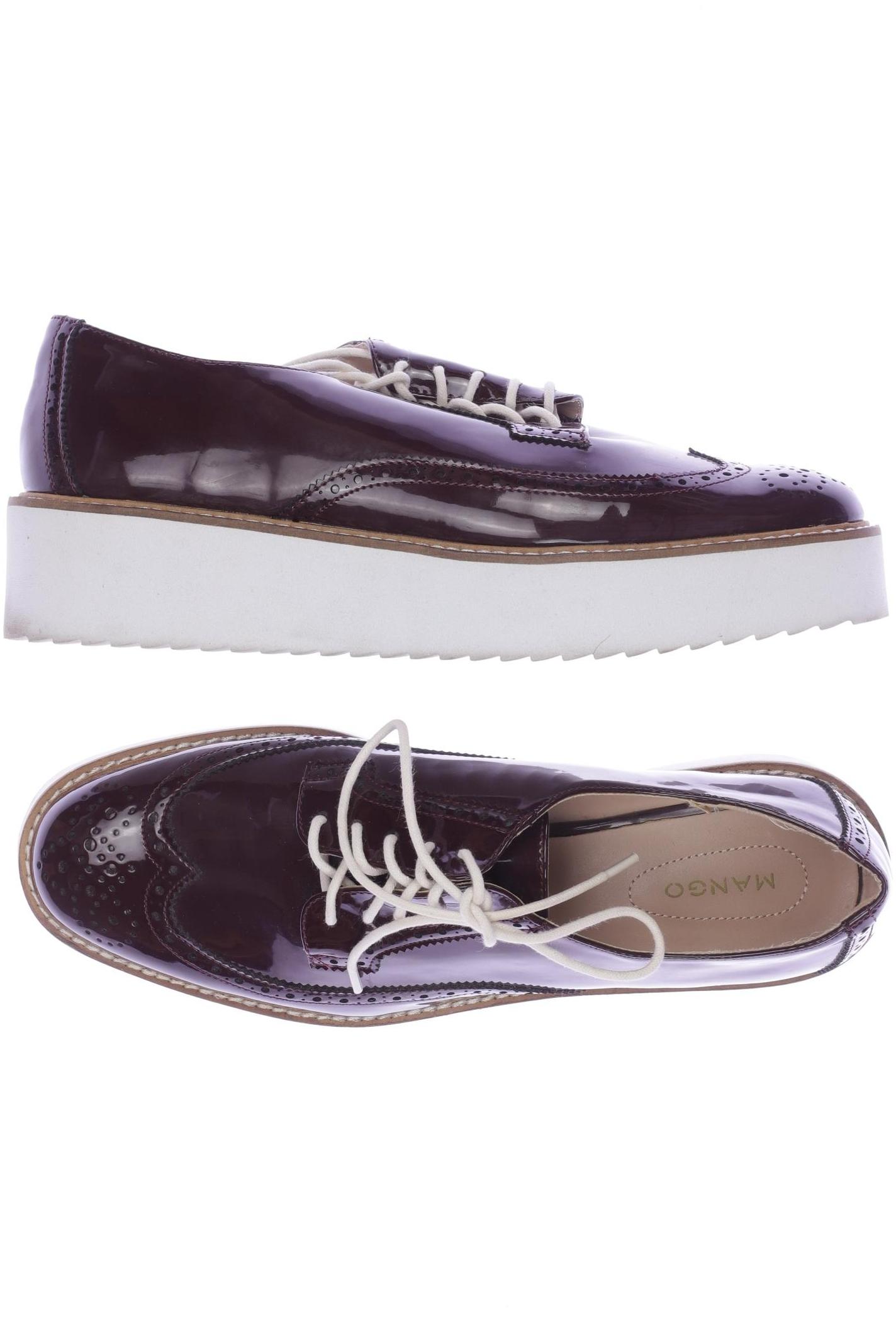 

Mango Damen Halbschuh, bordeaux, Gr. 40