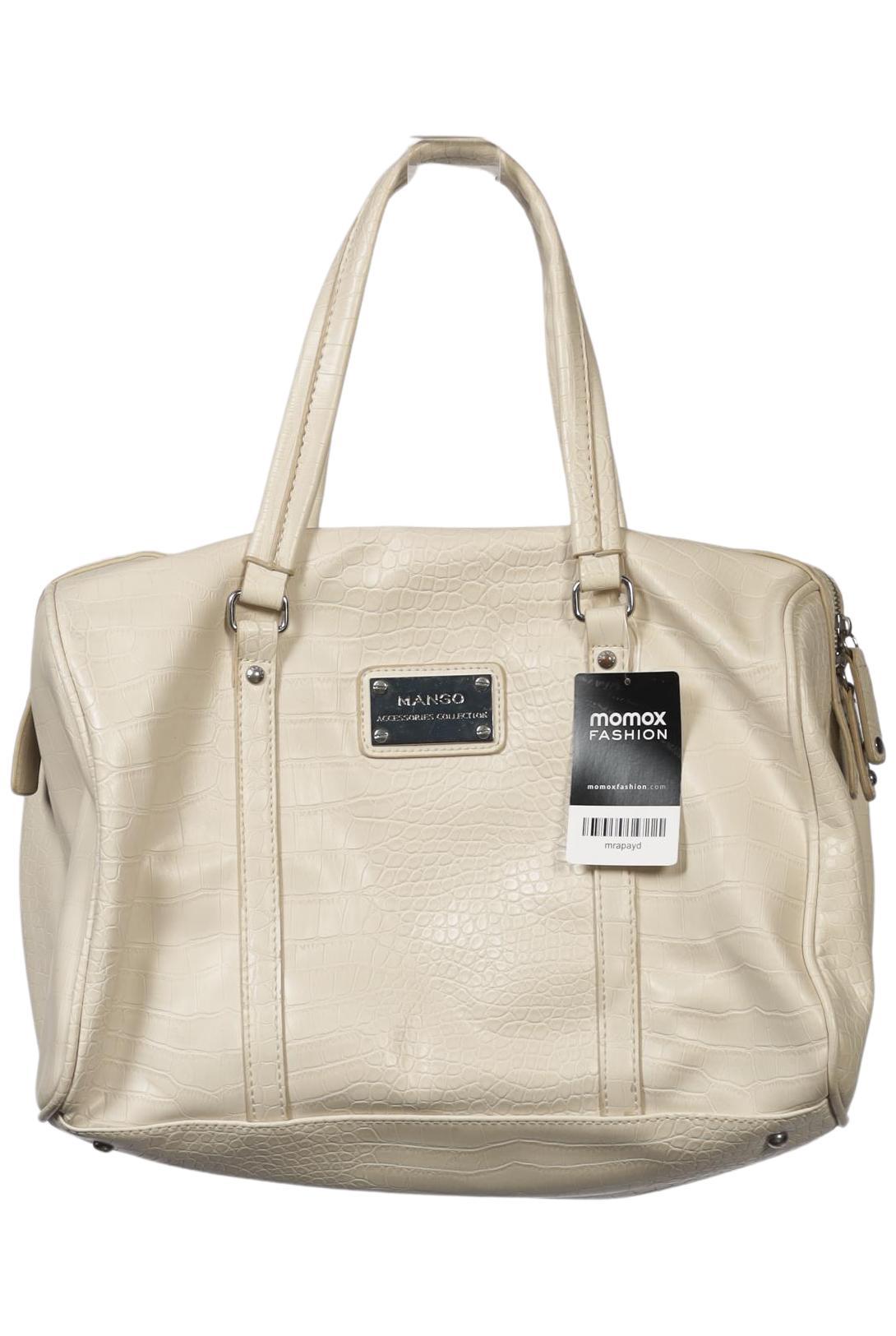 

Mango Damen Handtasche, cremeweiß, Gr.