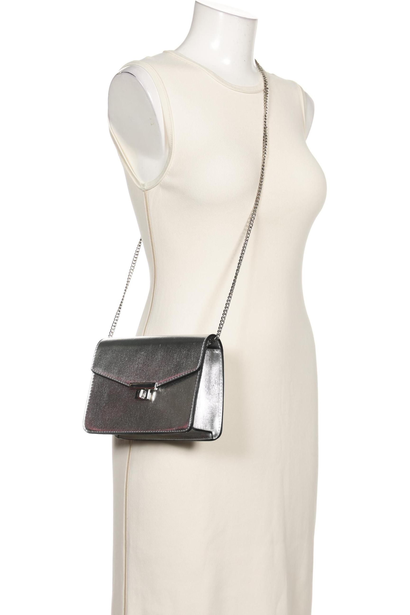 

Mango Damen Handtasche, silber, Gr.