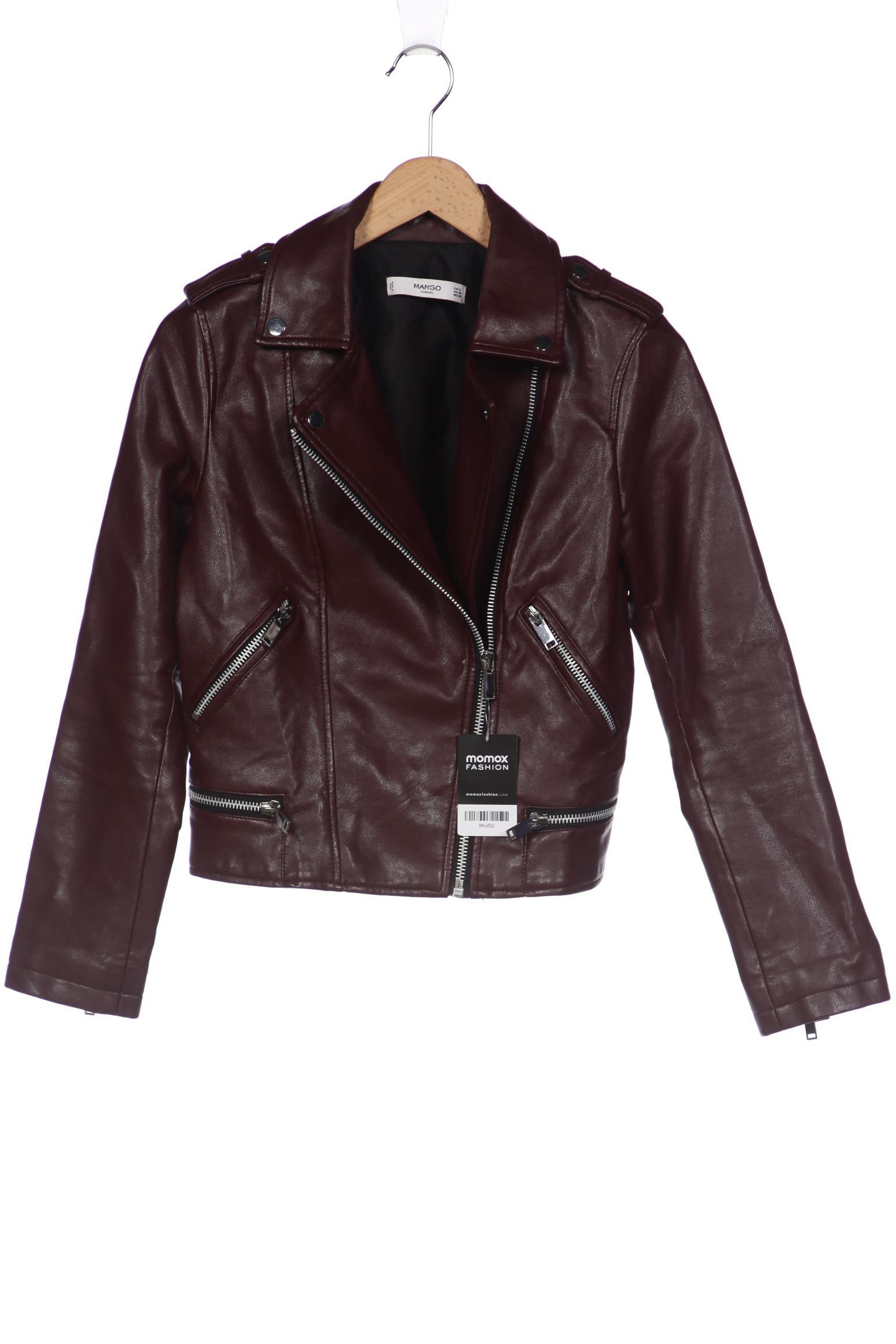 

MANGO Damen Jacke, bordeaux