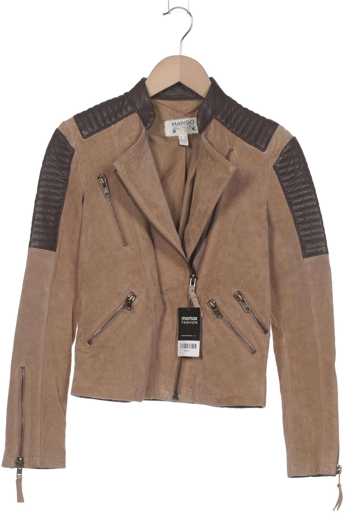 

Mango Damen Jacke, beige, Gr. 34