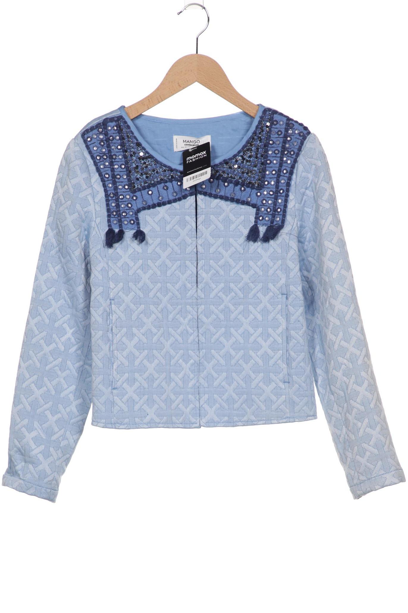 

Mango Damen Jacke, hellblau, Gr. 34