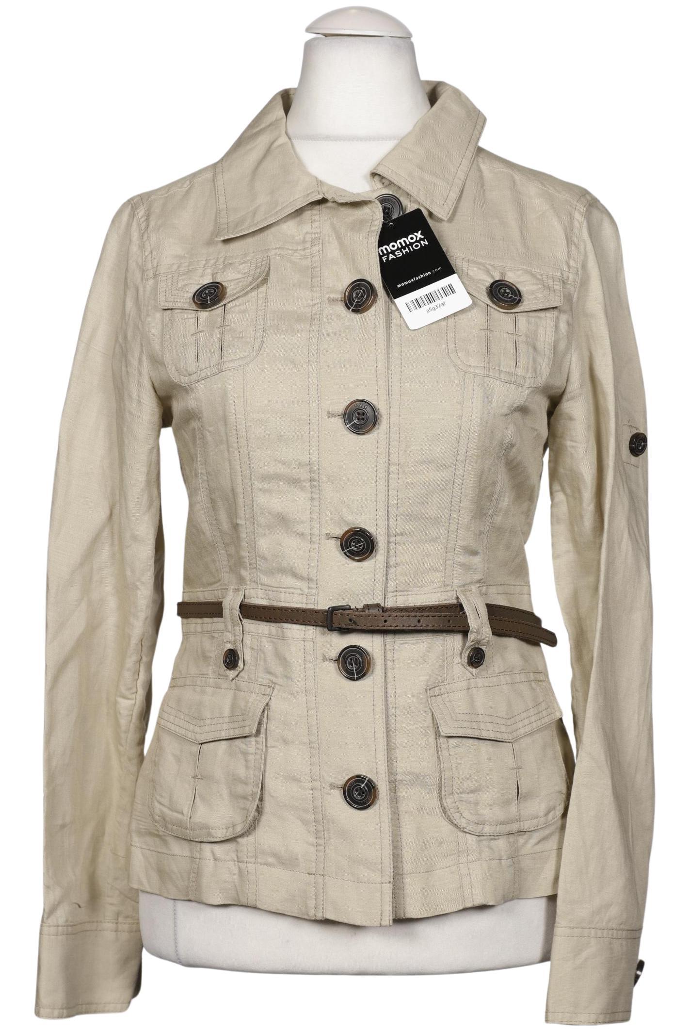 

Mango Damen Jacke, beige, Gr. 38