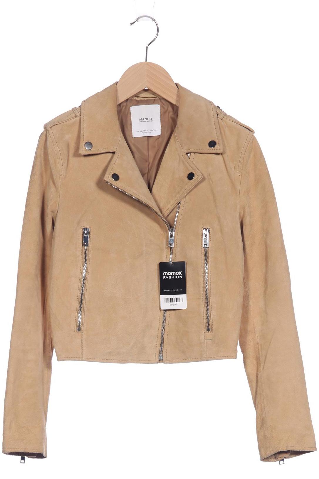 

Mango Damen Jacke, beige, Gr. 34