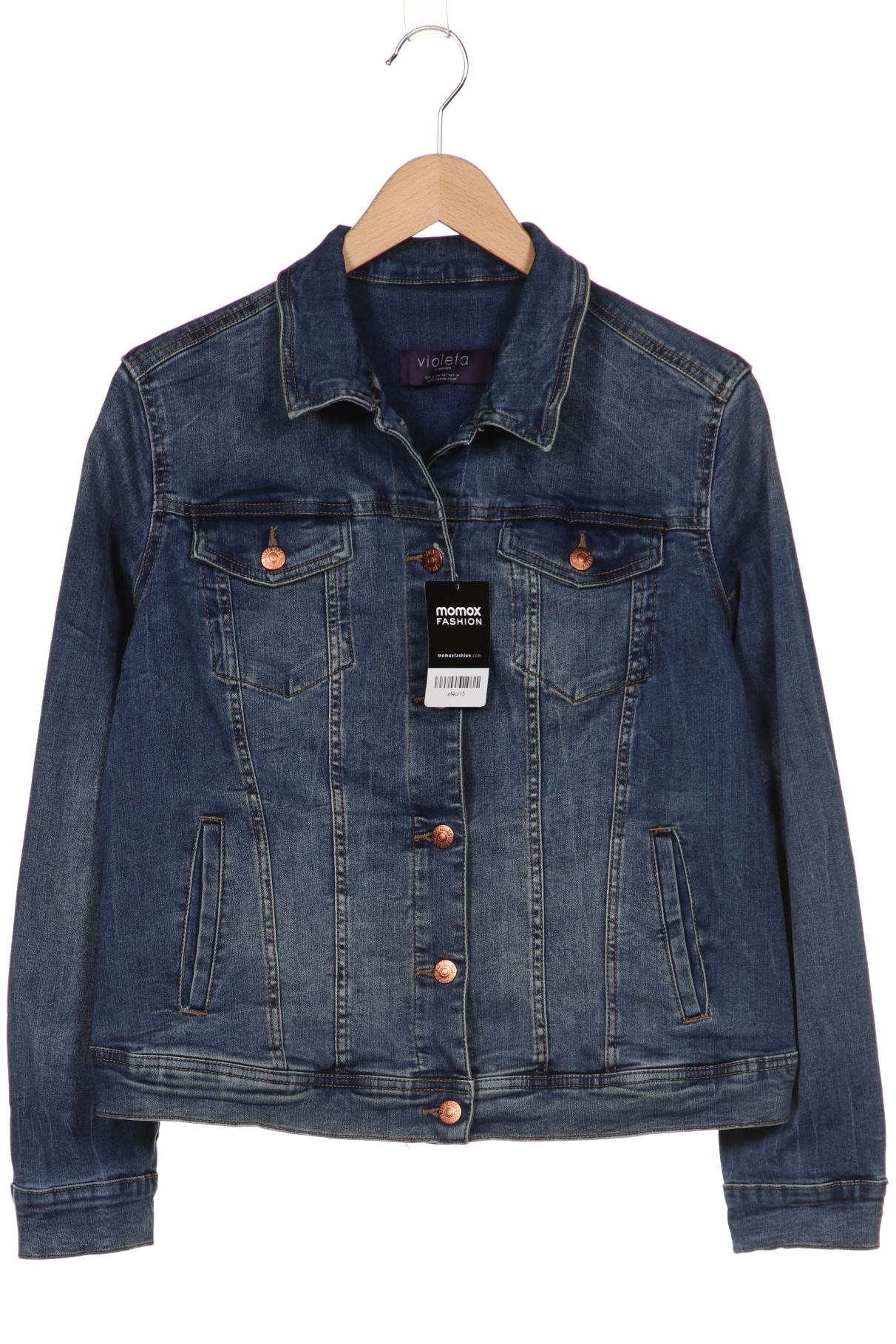 

Mango Damen Jacke, blau, Gr. 36