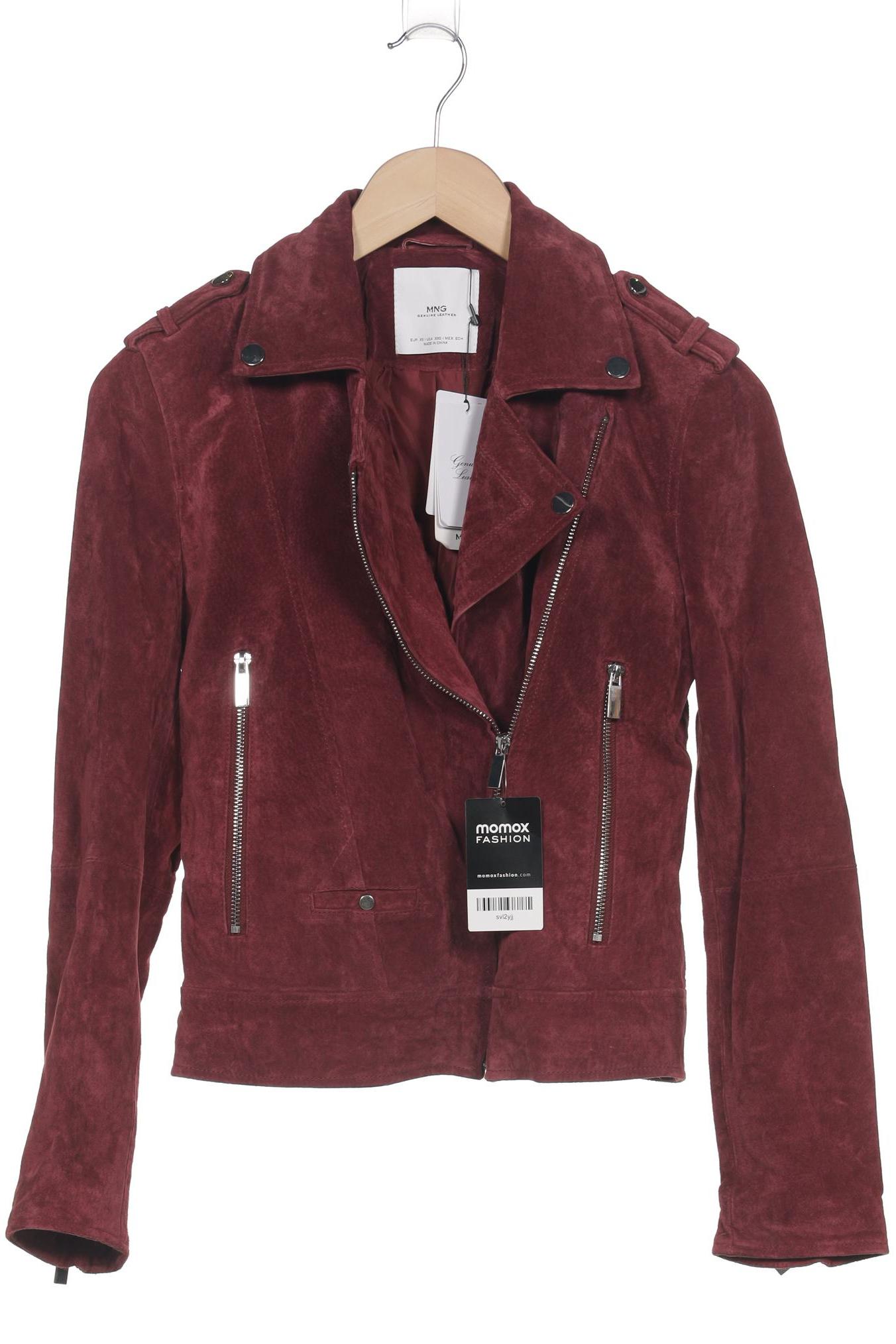 

Mango Damen Jacke, bordeaux, Gr. 34