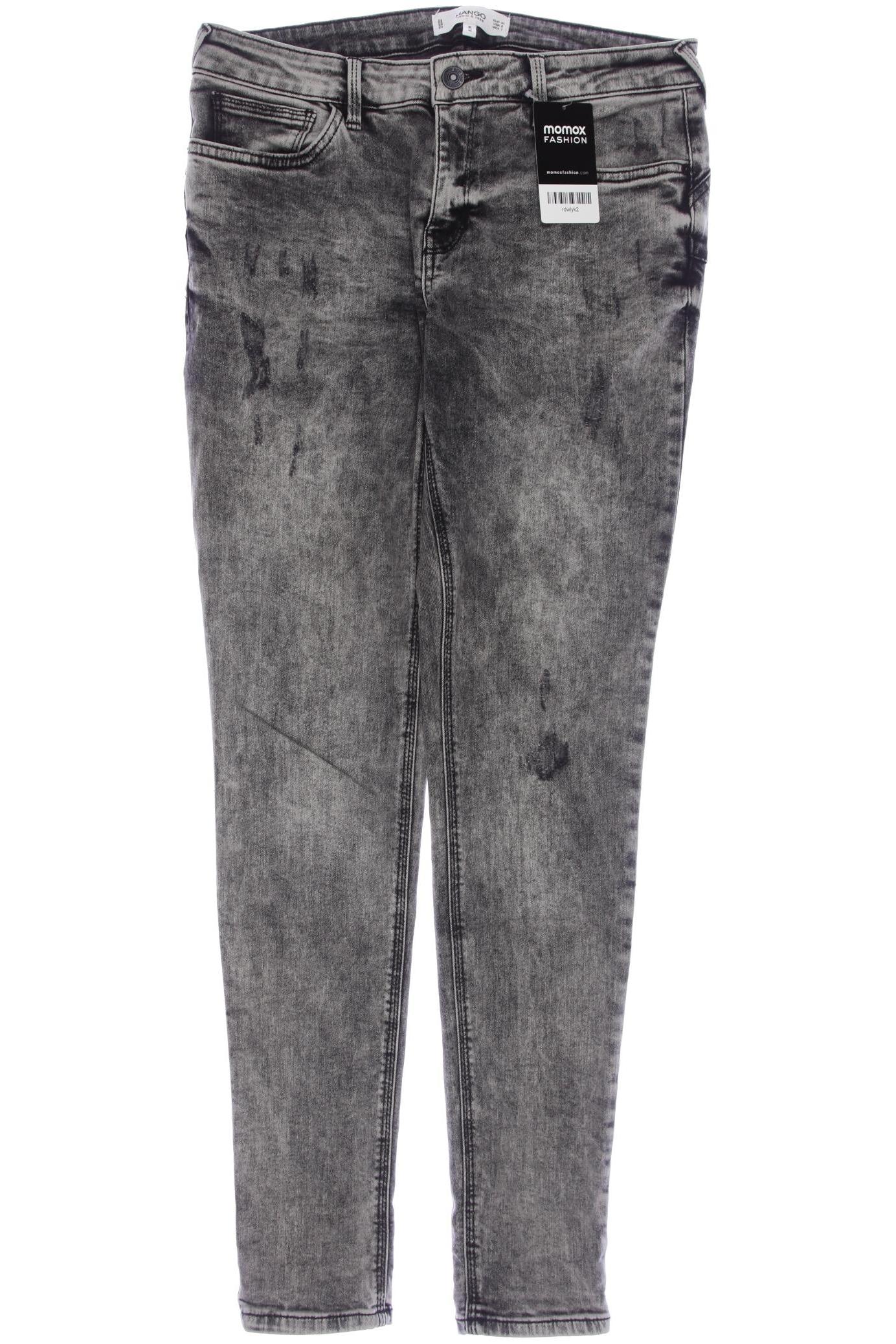 

Mango Damen Jeans, grau, Gr. 40