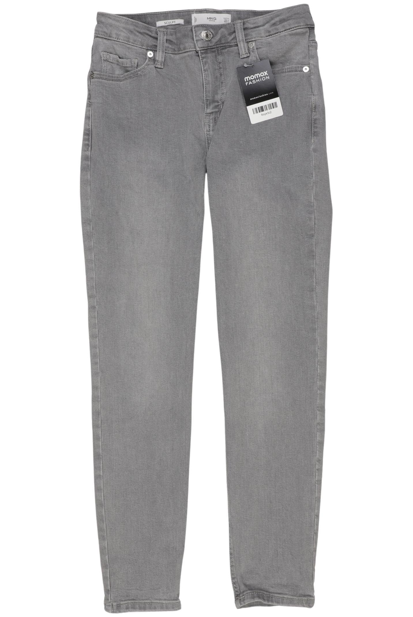 

Mango Damen Jeans, grau, Gr. 34