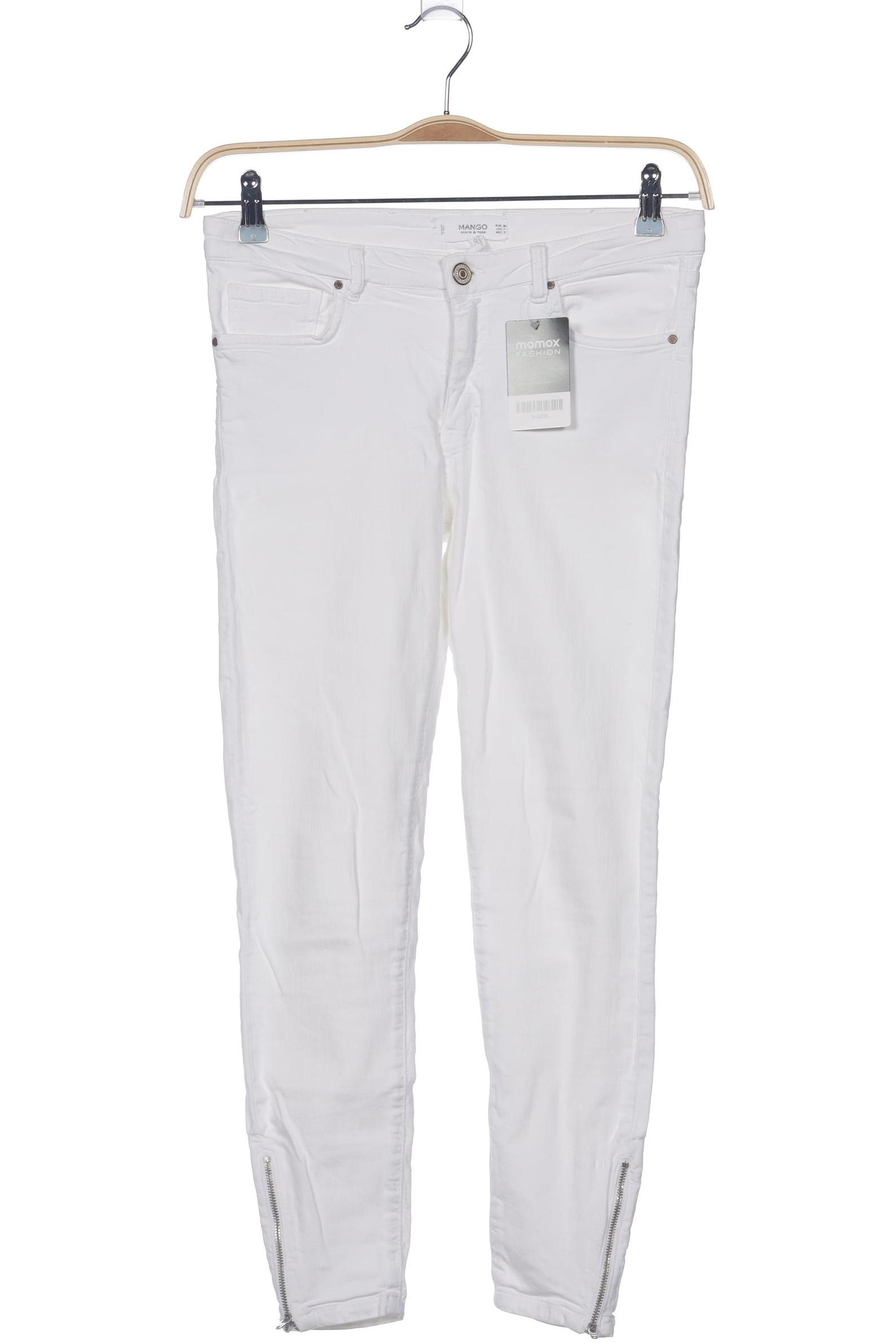 

Mango Damen Jeans, weiß, Gr. 38