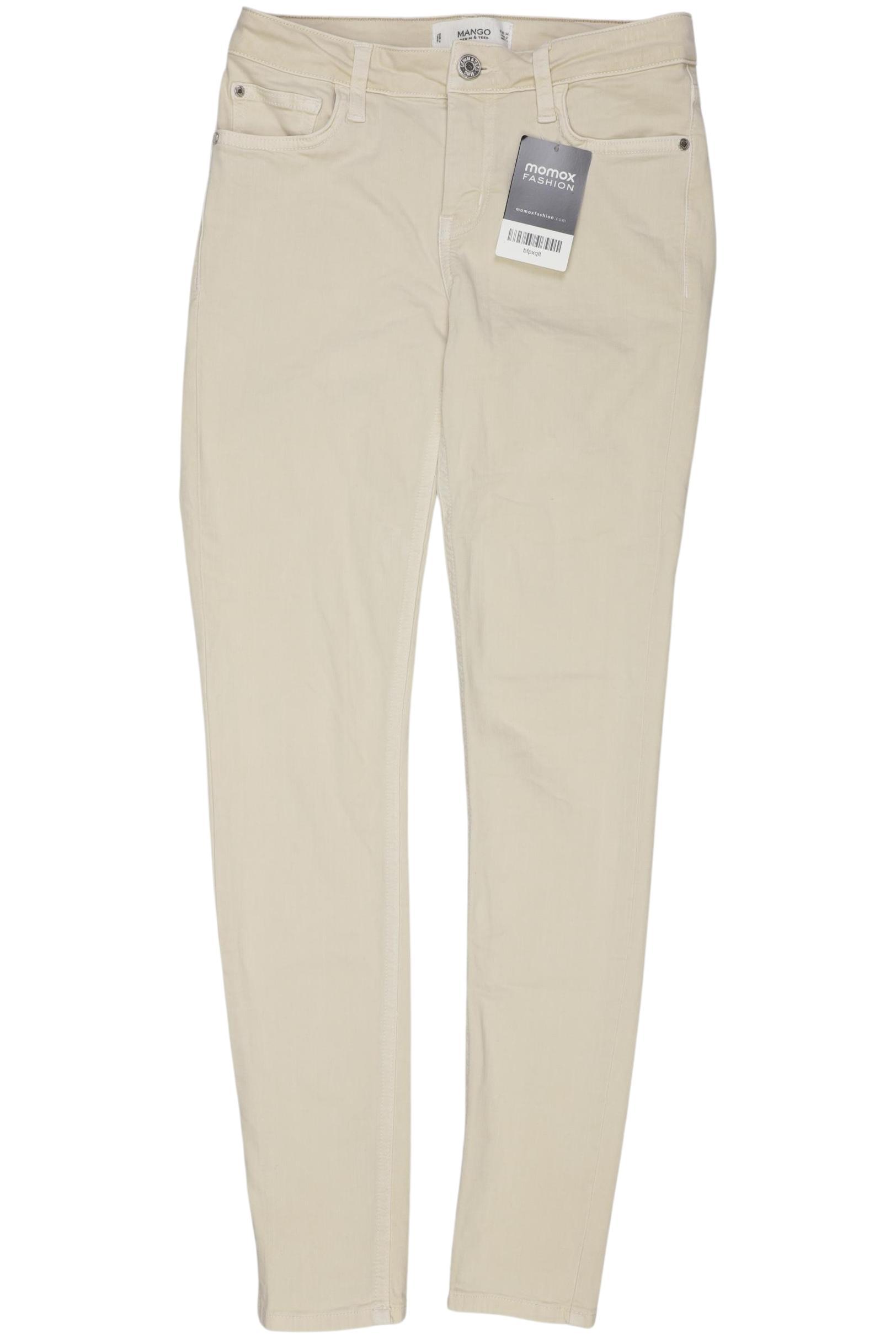 

Mango Damen Jeans, beige, Gr. 34