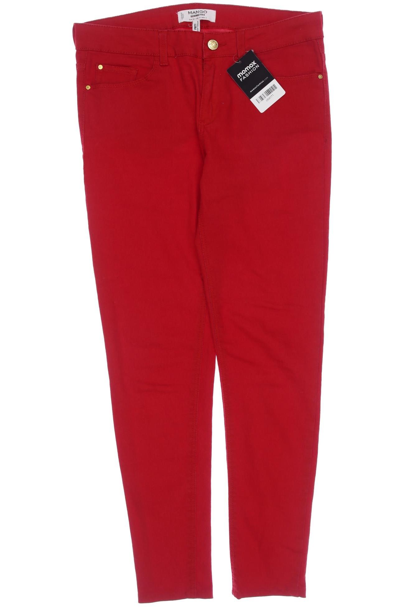 

Mango Damen Jeans, rot, Gr. 38