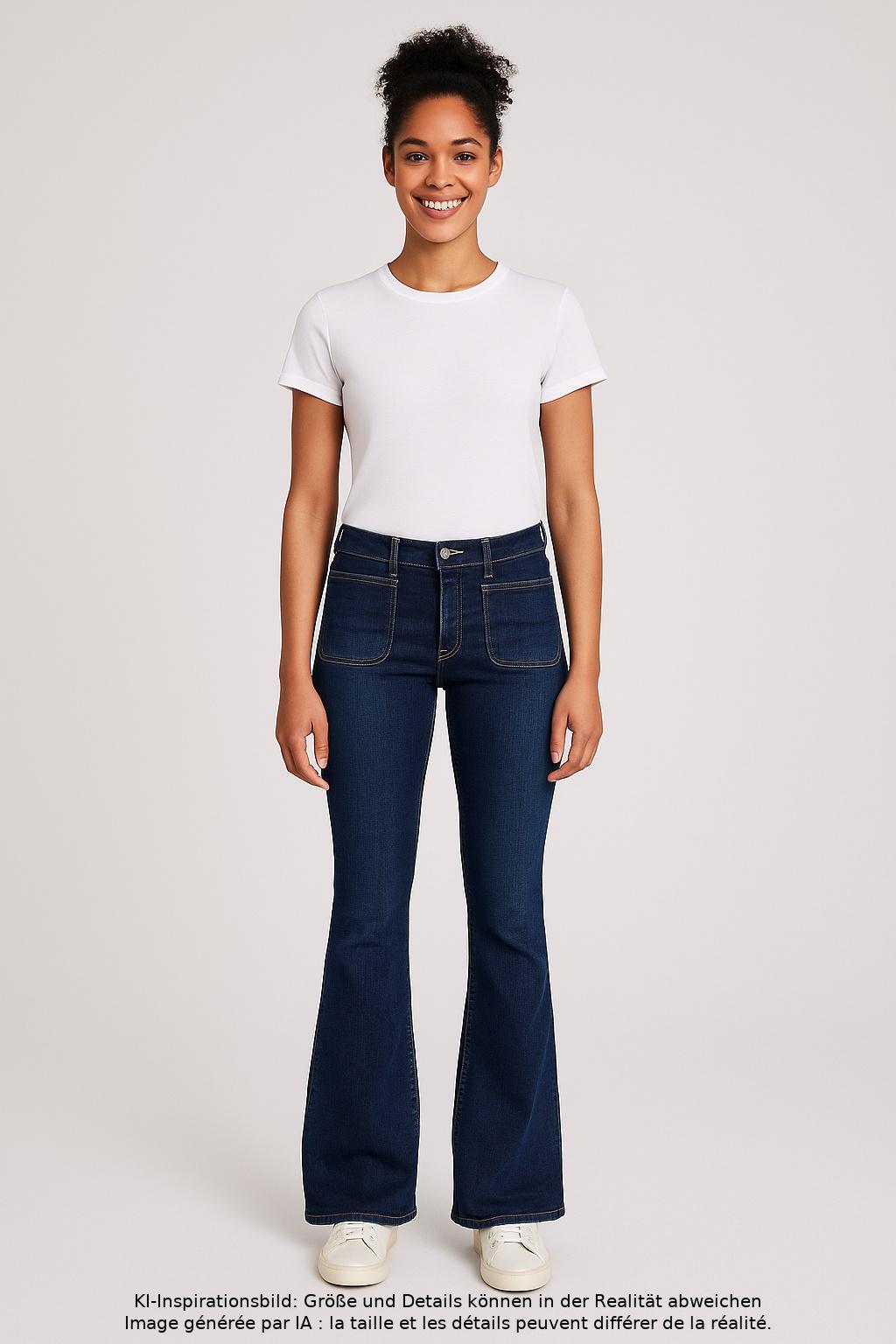 

Mango Damen Jeans, blau, Gr. 38