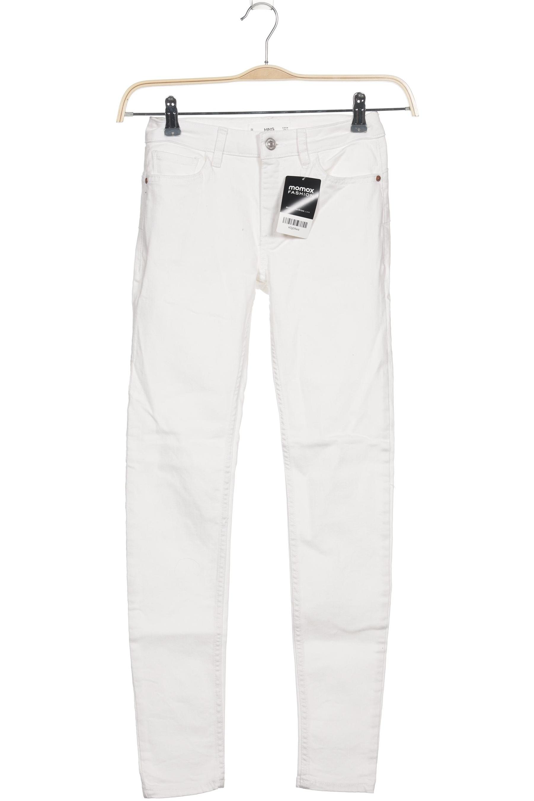 

Mango Damen Jeans, weiß, Gr. 34