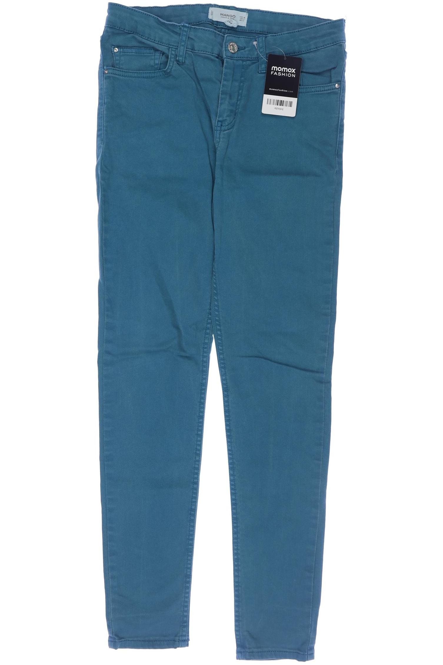 

Mango Damen Jeans, türkis, Gr. 38