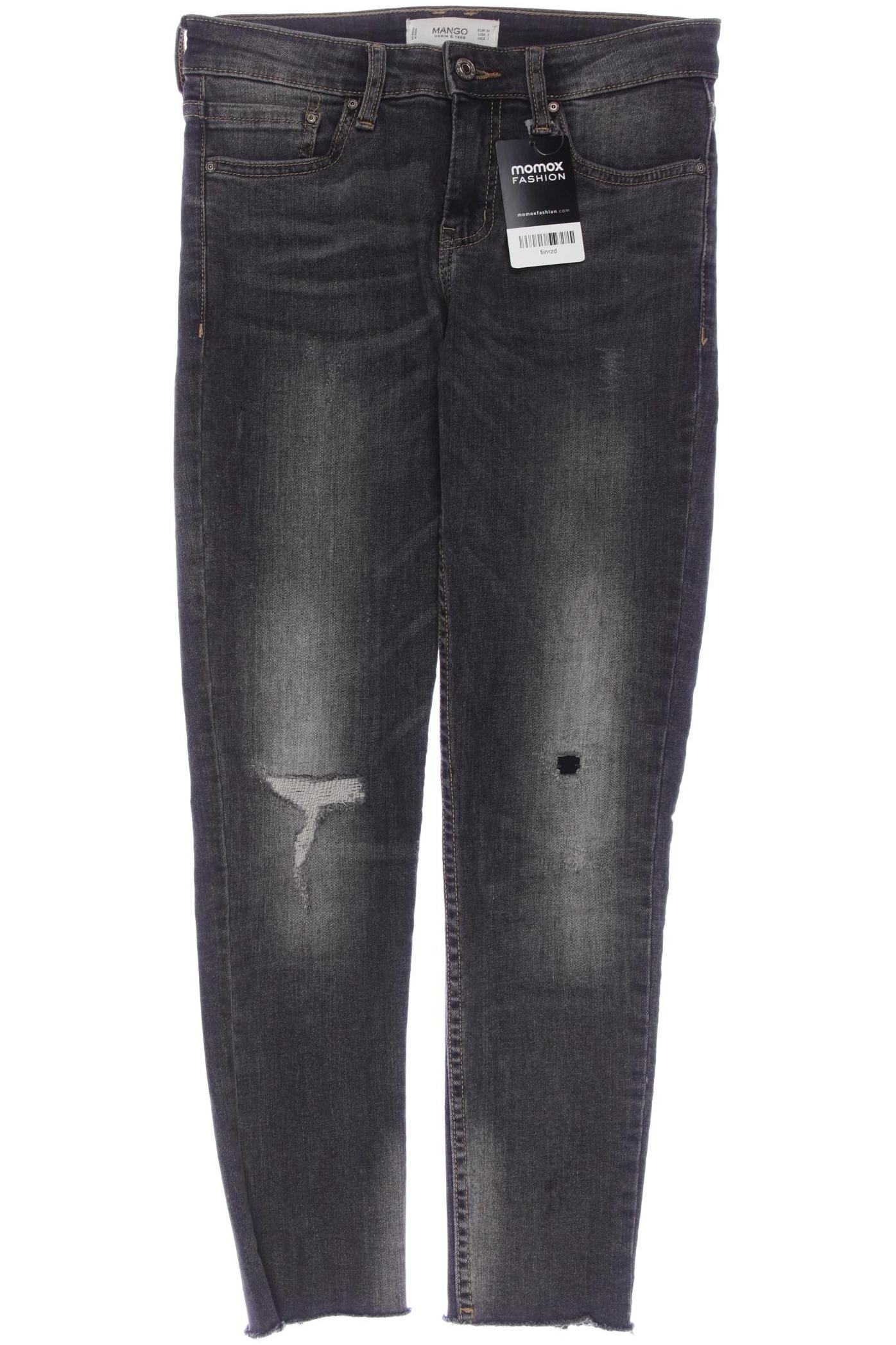 

Mango Damen Jeans, grau, Gr. 34