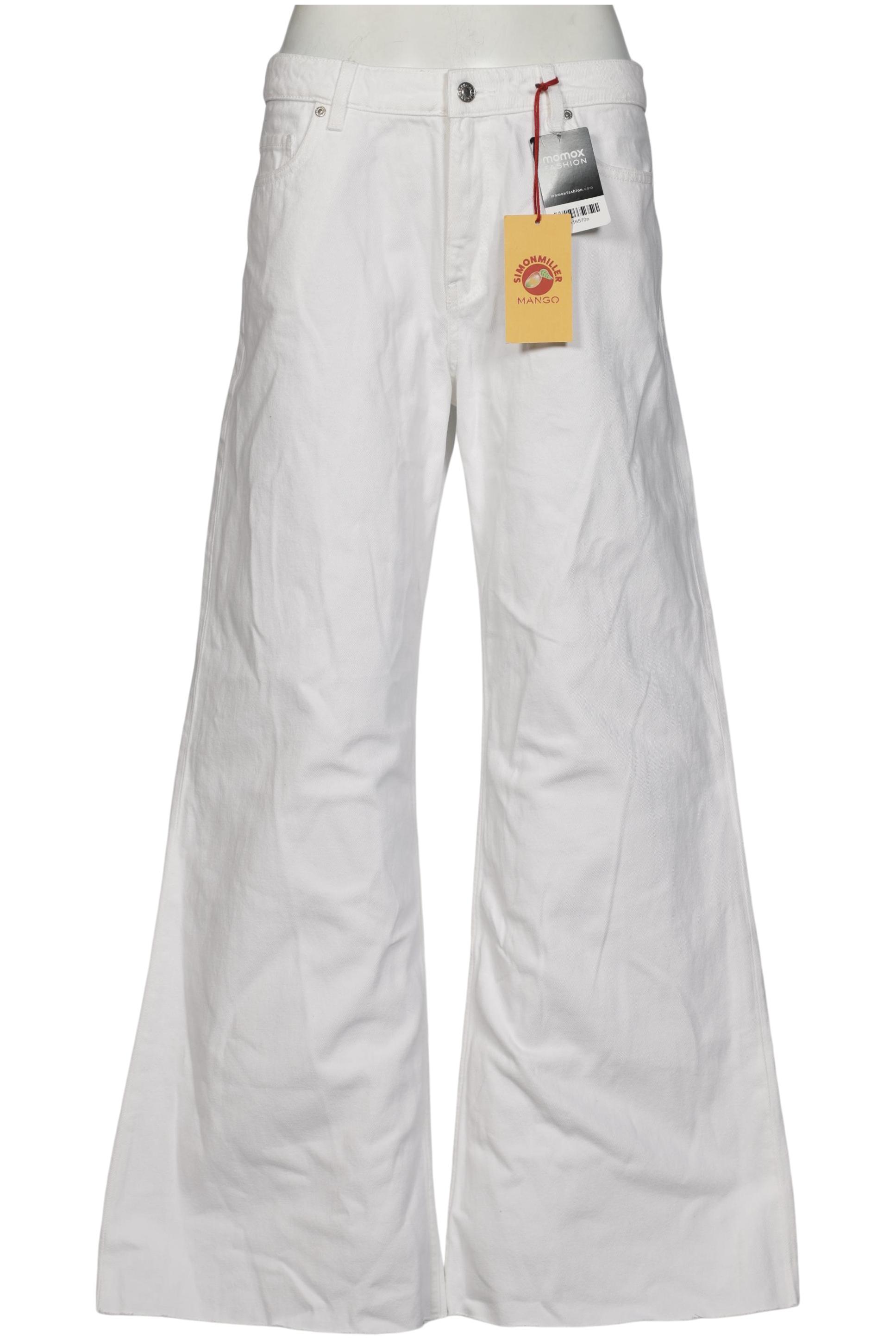 

Mango Damen Jeans, weiß, Gr. 40