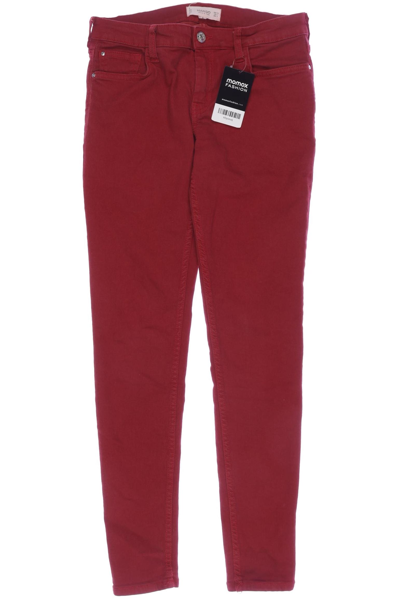 

Mango Damen Jeans, rot, Gr. 36