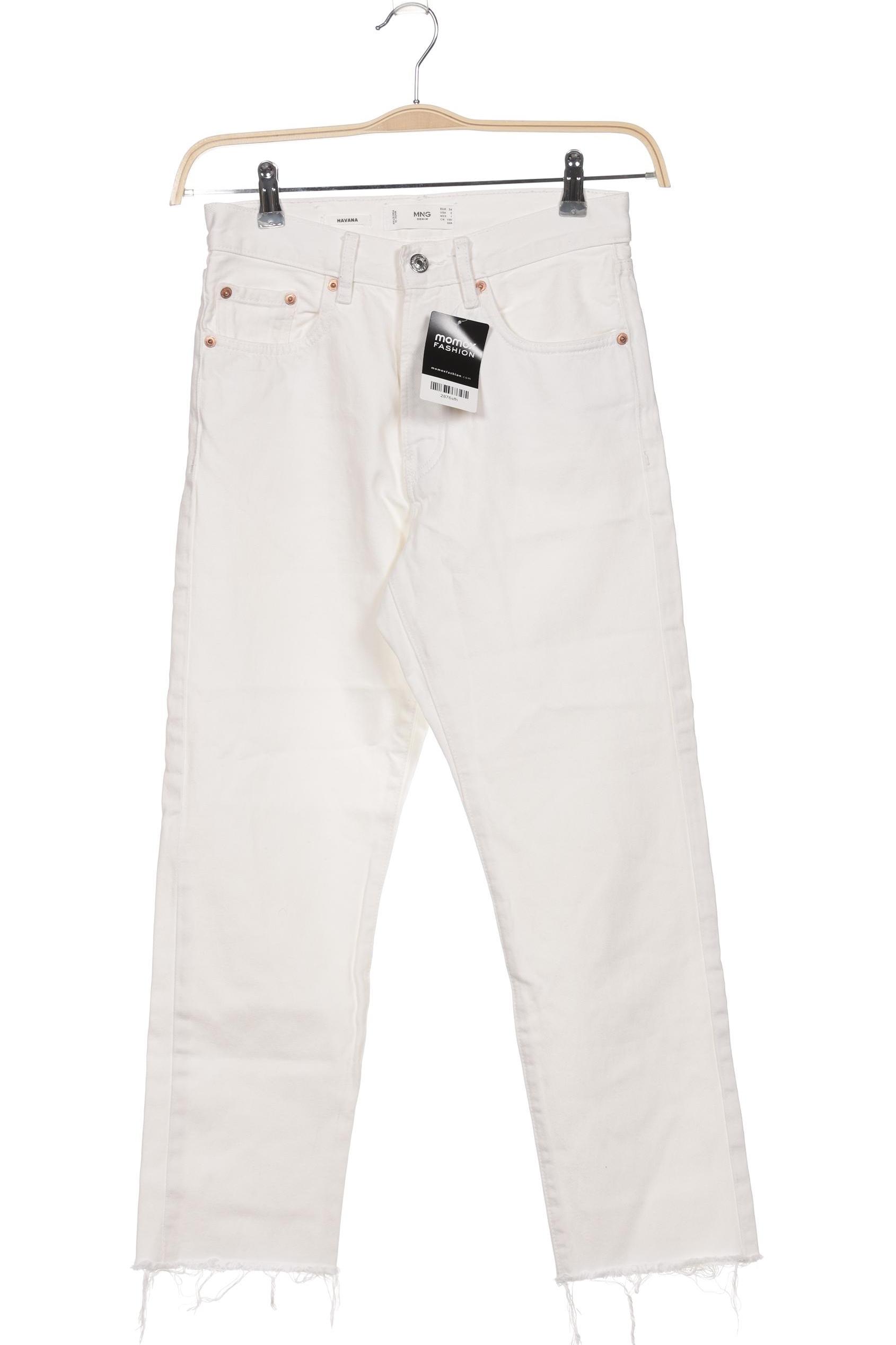 

Mango Damen Jeans, cremeweiß, Gr. 34