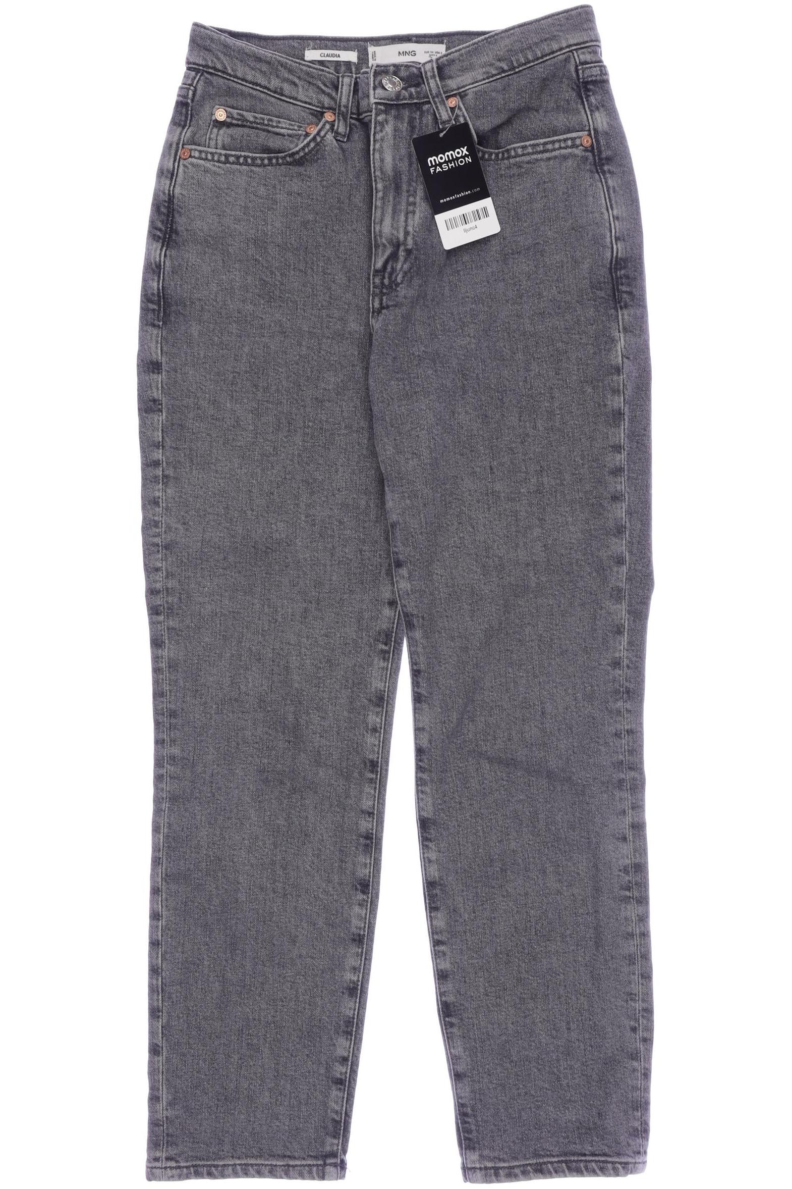 

Mango Damen Jeans, grau, Gr. 34