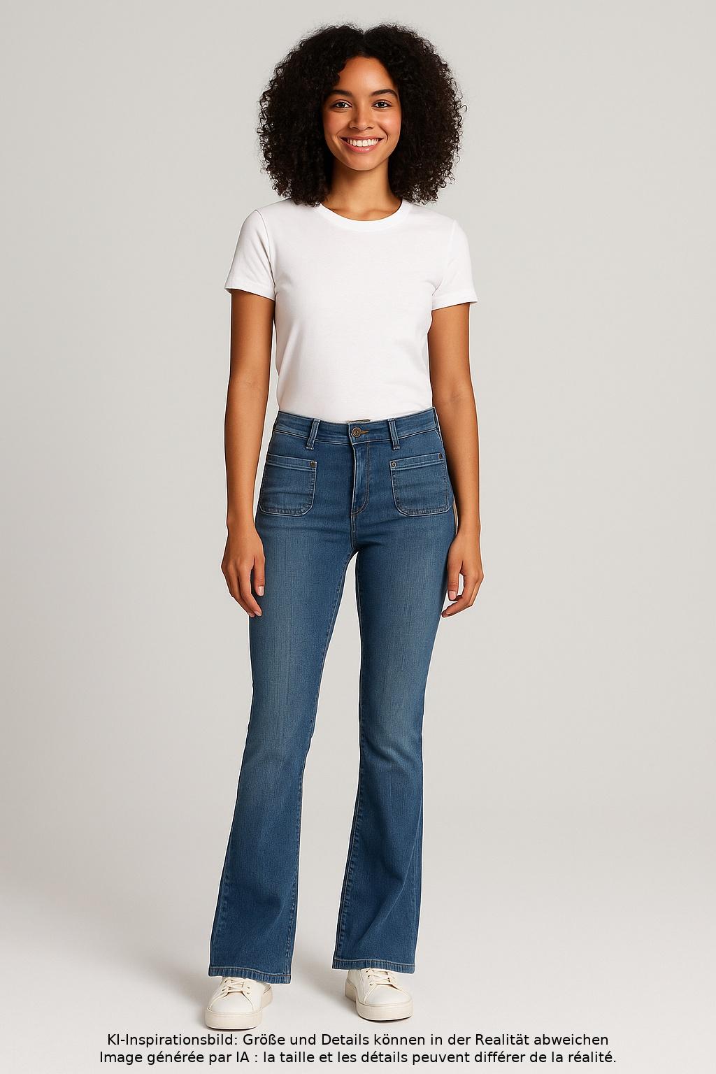 

Mango Damen Jeans, blau, Gr. 34