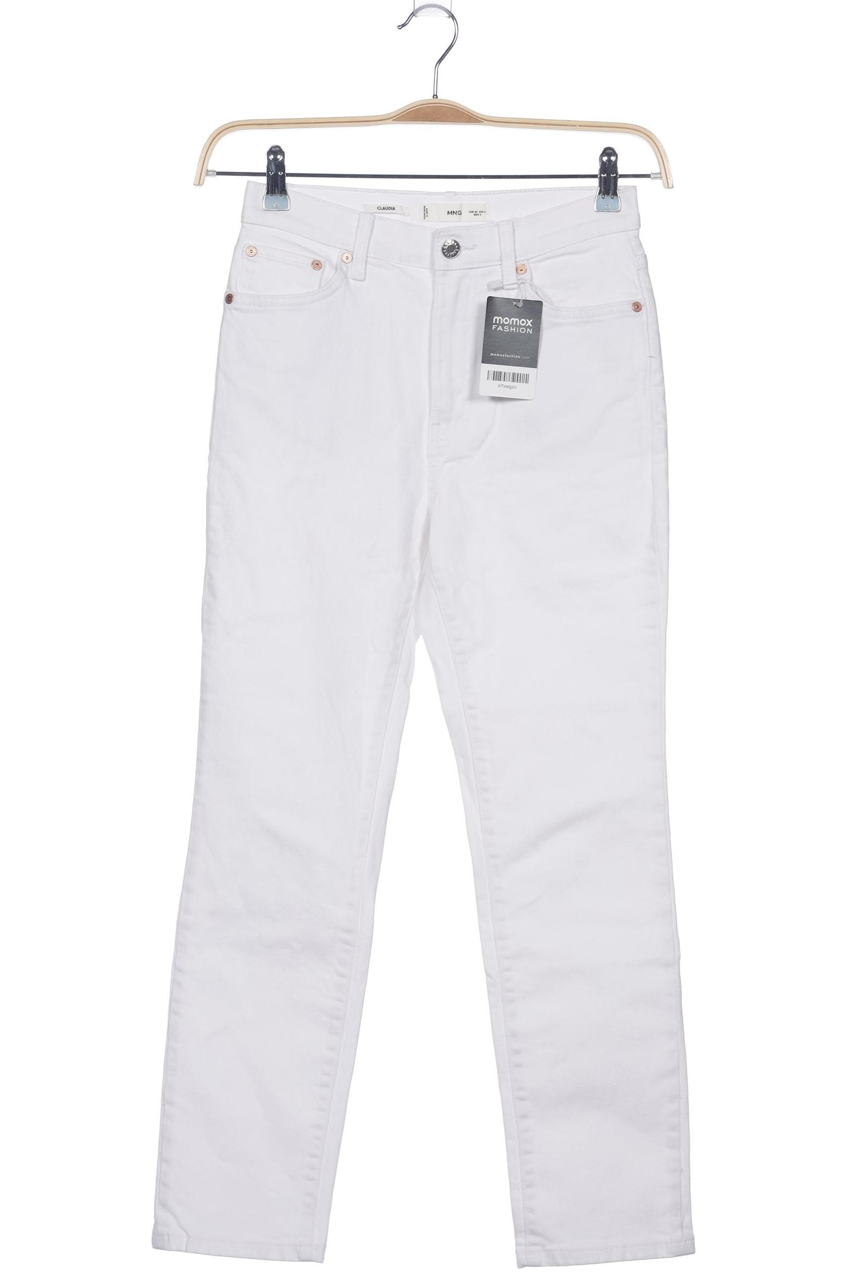 

Mango Damen Jeans, weiß, Gr. 34