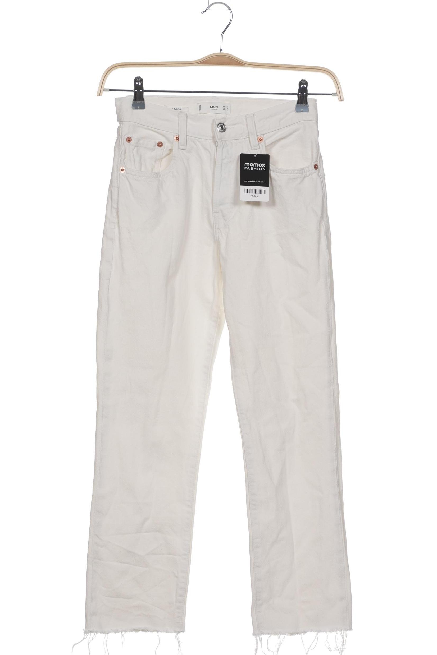 

Mango Damen Jeans, weiß, Gr. 34