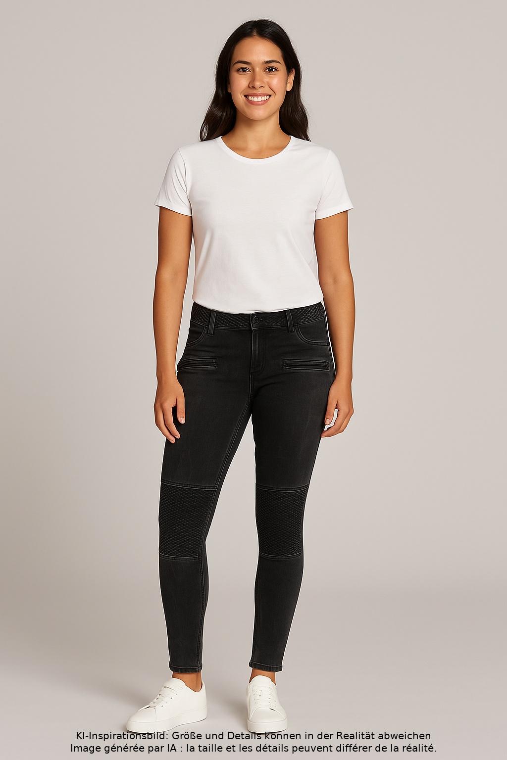 

Mango Damen Jeans, schwarz, Gr. 40