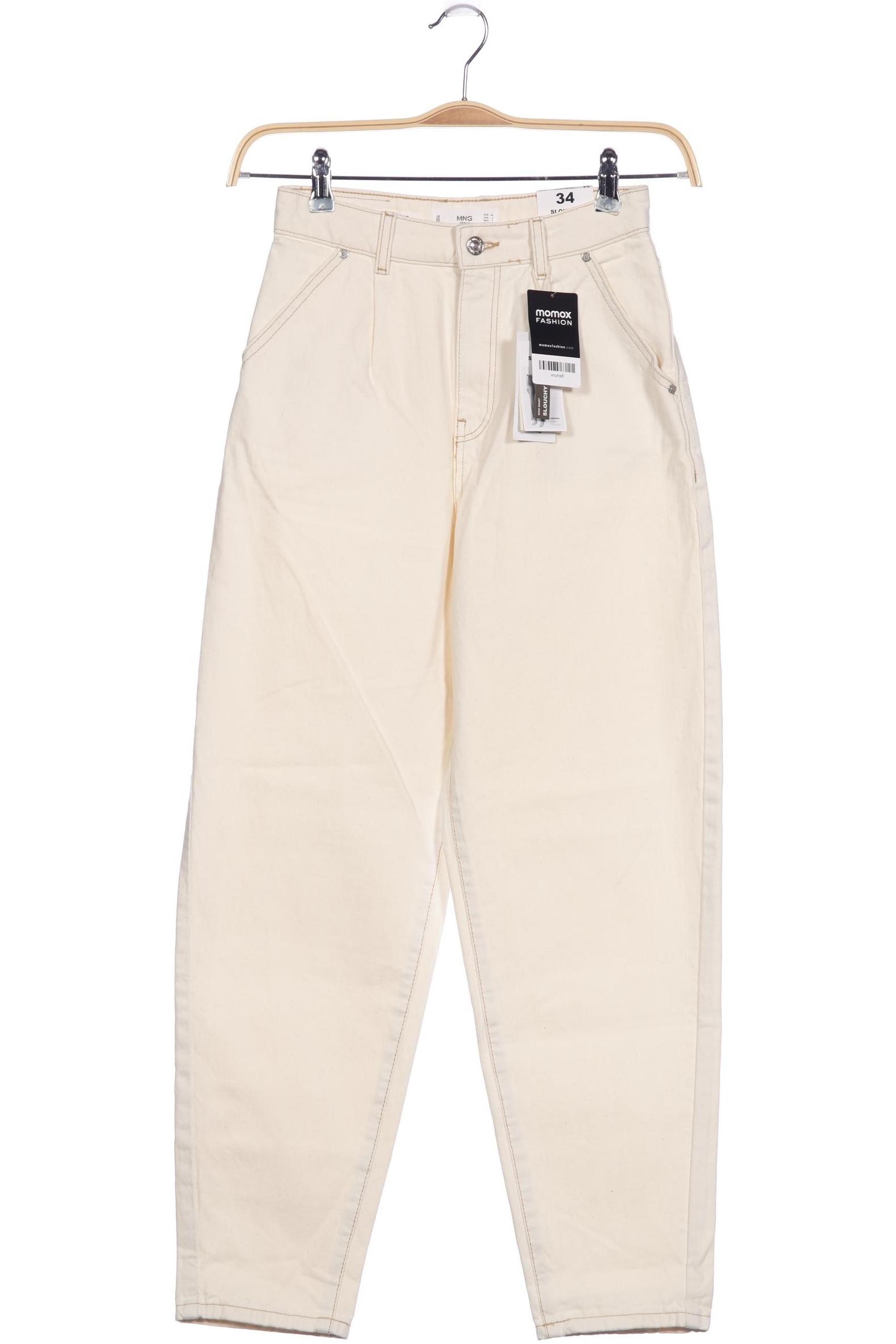 

Mango Damen Jeans, cremeweiß, Gr. 34